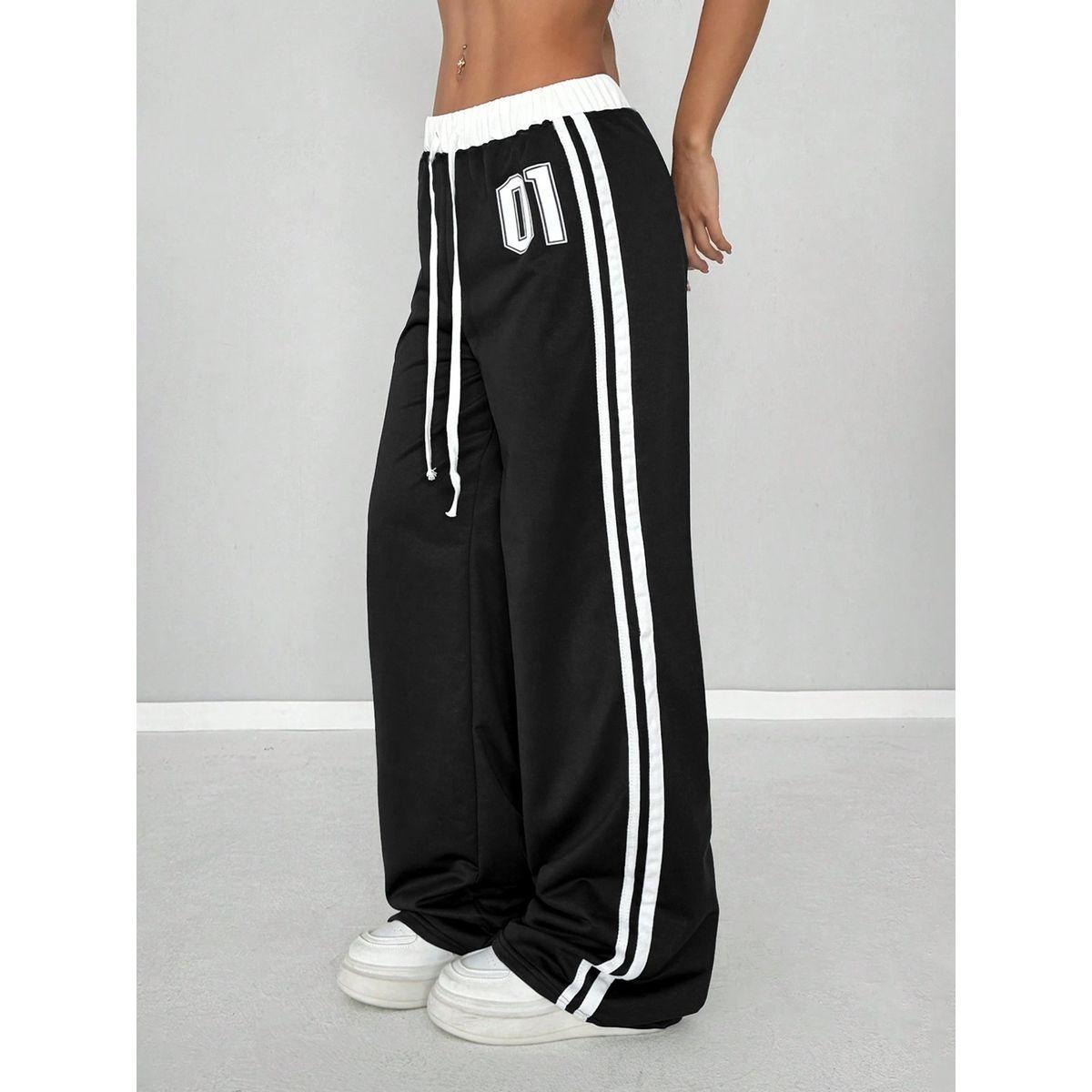 جوغر مخطط بتفاصيل أربطة-women-clothing-bottoms-joggers-image-4