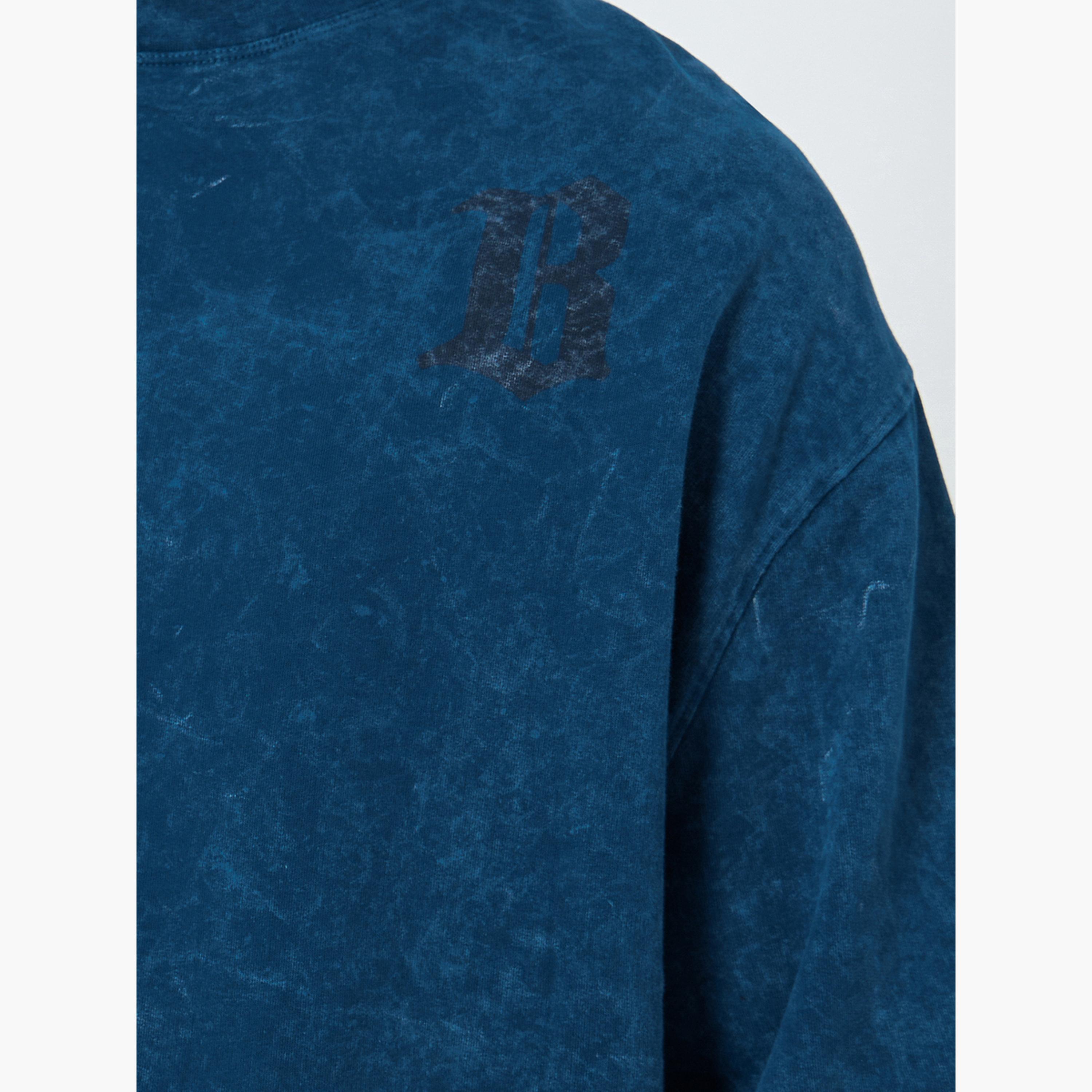Styli Acid Wash Boxy Terry T-Shirt with Embroidery Detail-men-clothing-tshirtsandpolos-tshirts-image-4