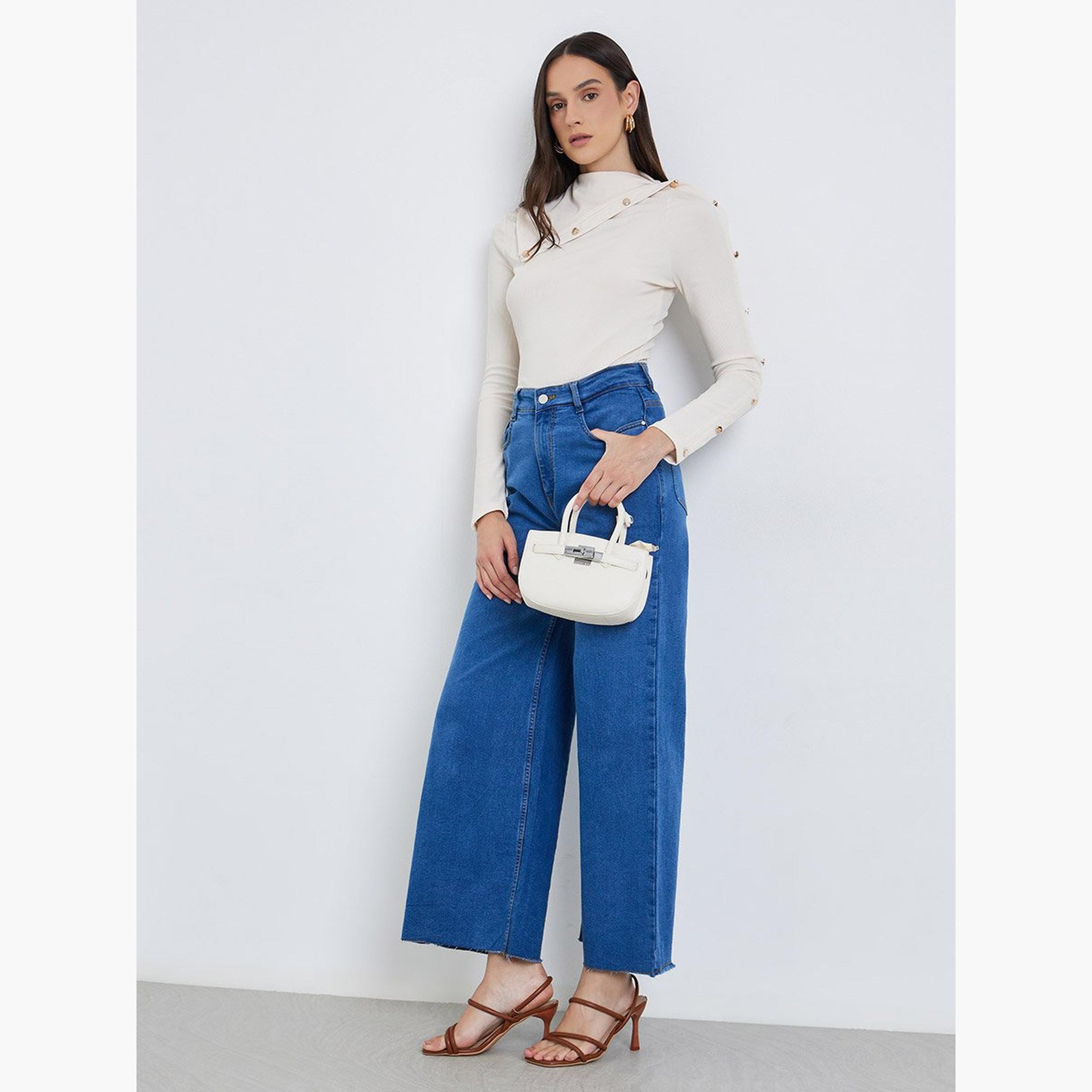 Styli Buttoned Detail Long Sleeve Top-women-clothing-shirtsandblouses-blouses-image-3