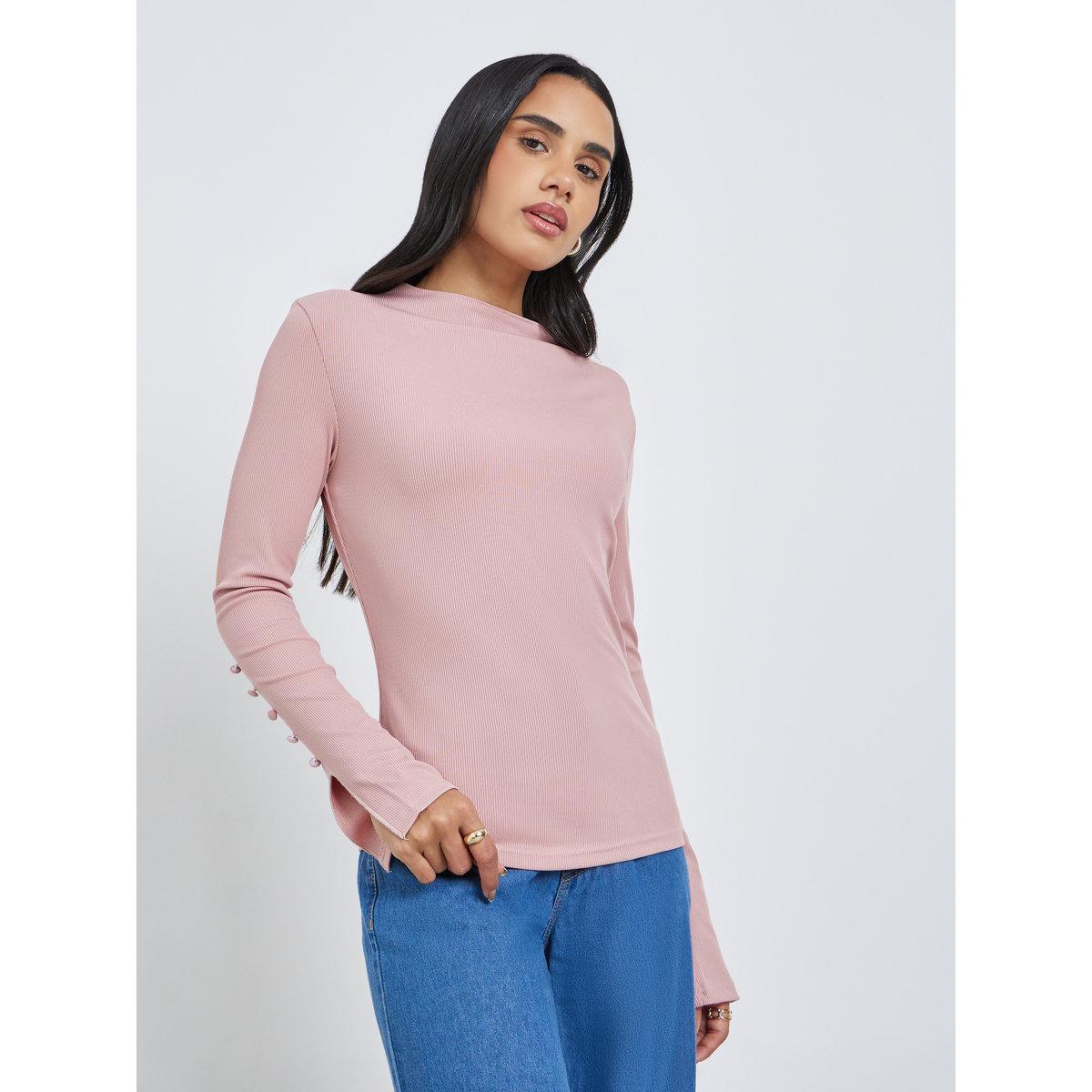 بلوزة بتفاصيل بارزة الملمس-women-clothing-shirtsandblouses-blouses-image-3