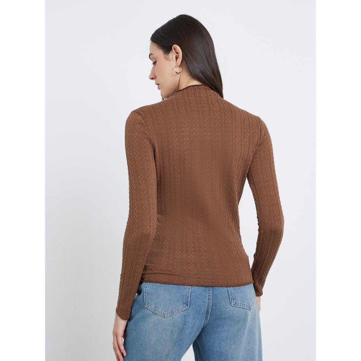 بلوزة محبوكة بتفاصيل بارزة الملمس-women-clothing-shirtsandblouses-blouses-image-5