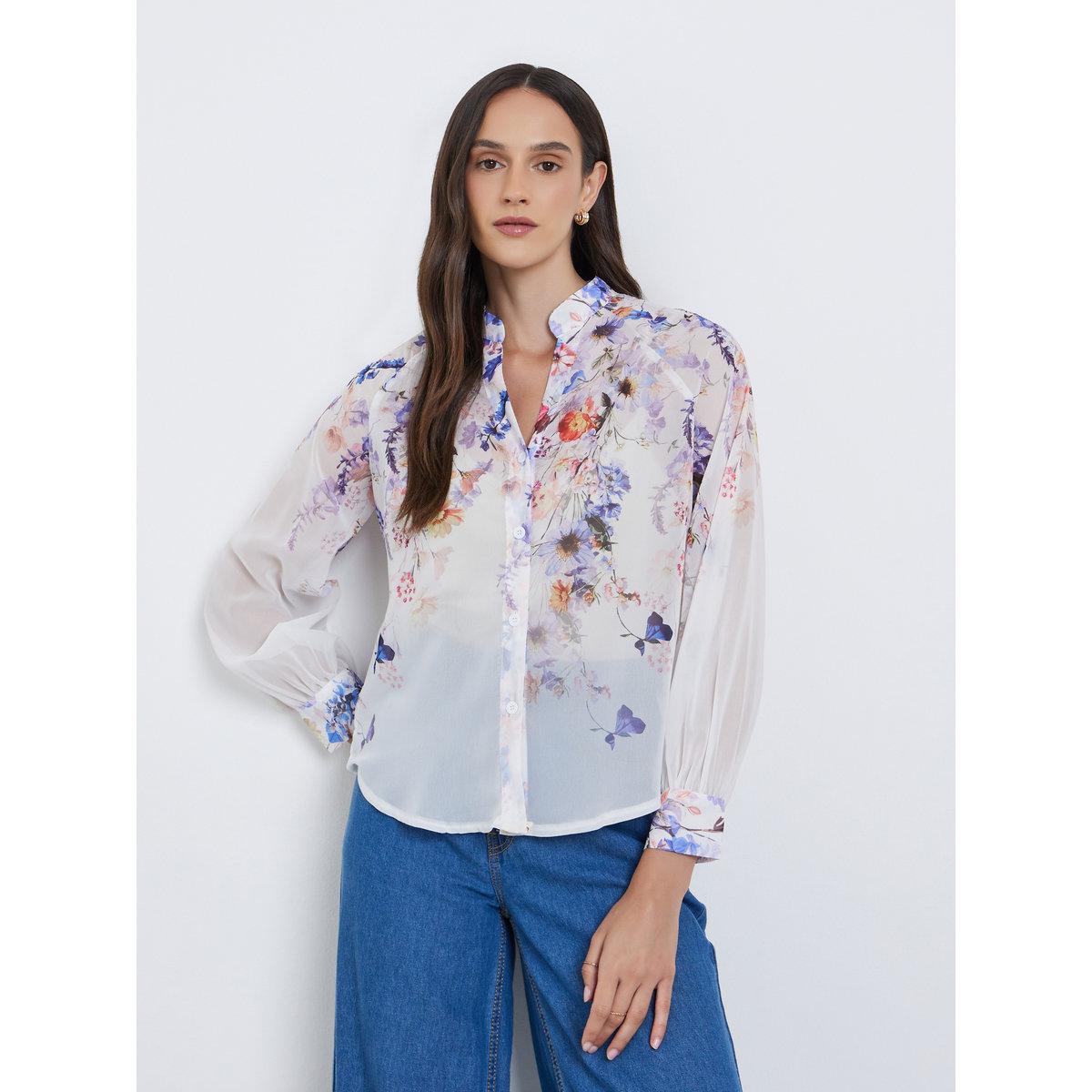 Styli Floral Print Balloon Sleeve Blouse-women-clothing-shirtsandblouses-blouses-image-3