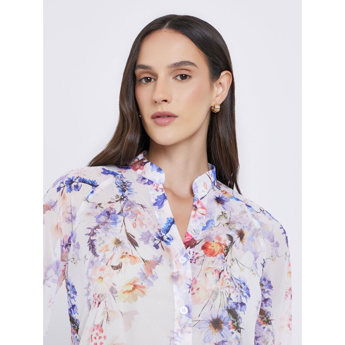 Styli Floral Print Balloon Sleeve Blouse-women-clothing-shirtsandblouses-blouses-image-4