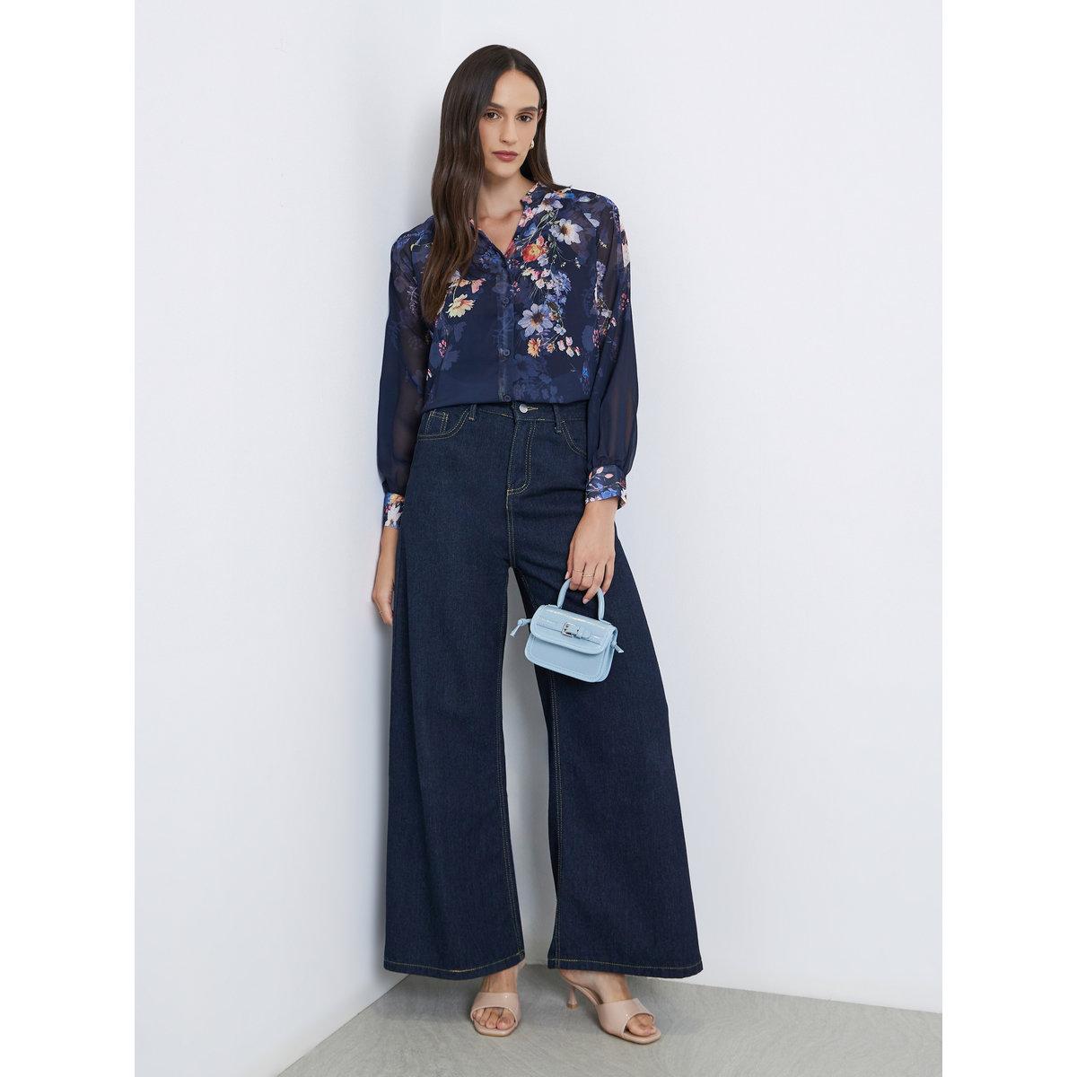 بلوزة بطبعة زهور وأكمام بالون-women-clothing-shirtsandblouses-blouses-image-2