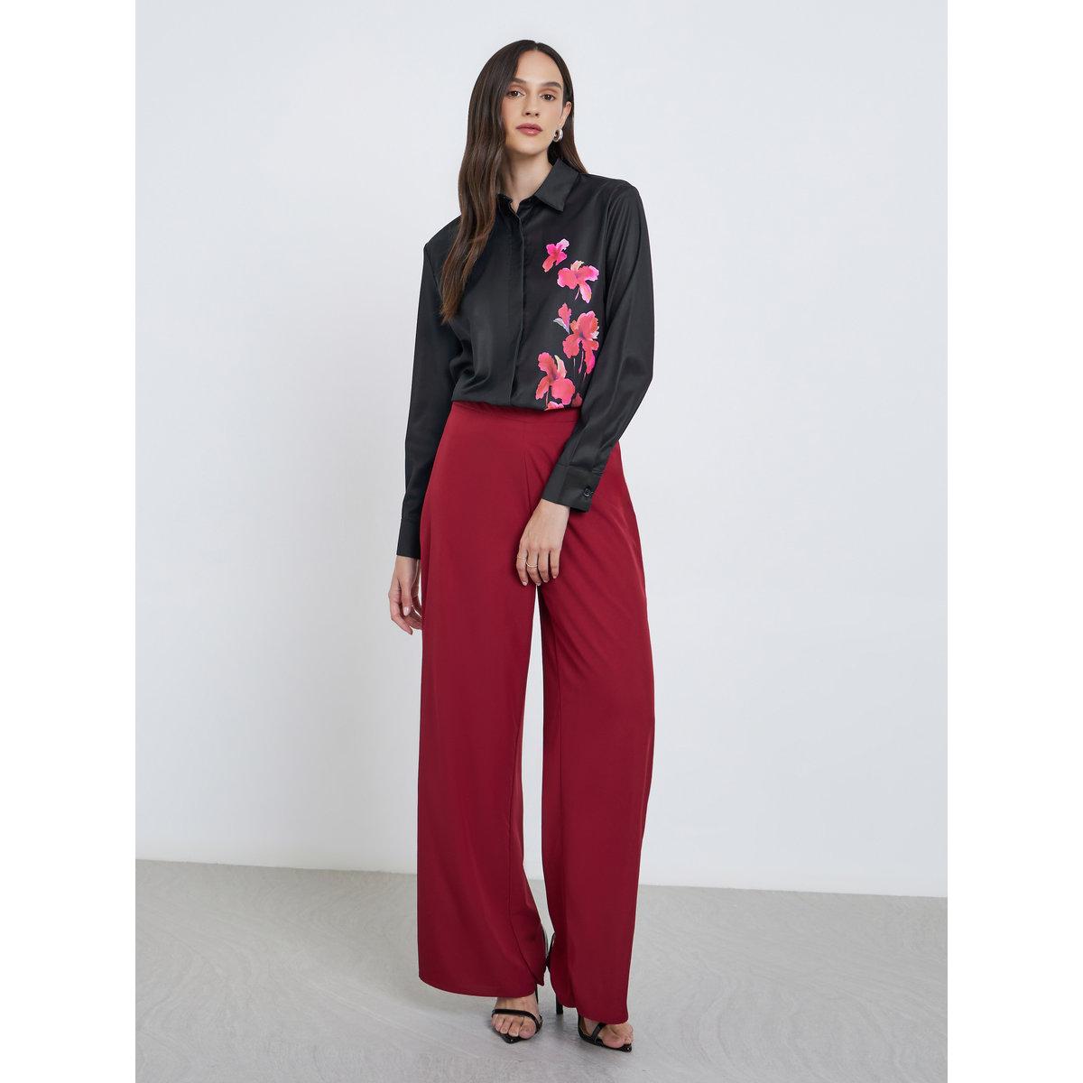 Styli Floral Print Spread Collar Buttoned Shirt-women-clothing-shirtsandblouses-shirts-image-2