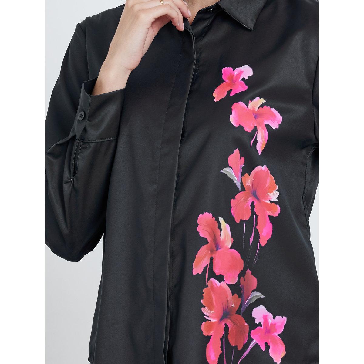 Styli Floral Print Spread Collar Buttoned Shirt-women-clothing-shirtsandblouses-shirts-image-4