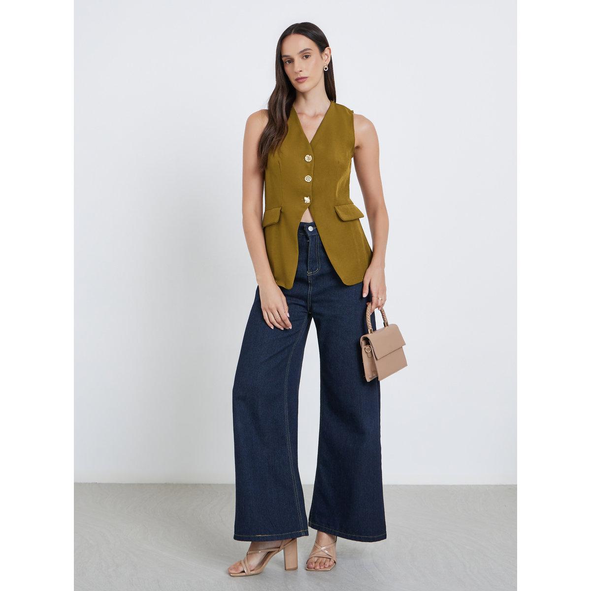 جيليه سادة بدون أكمام مع أزرار-women-clothing-shirtsandblouses-blouses-image-2