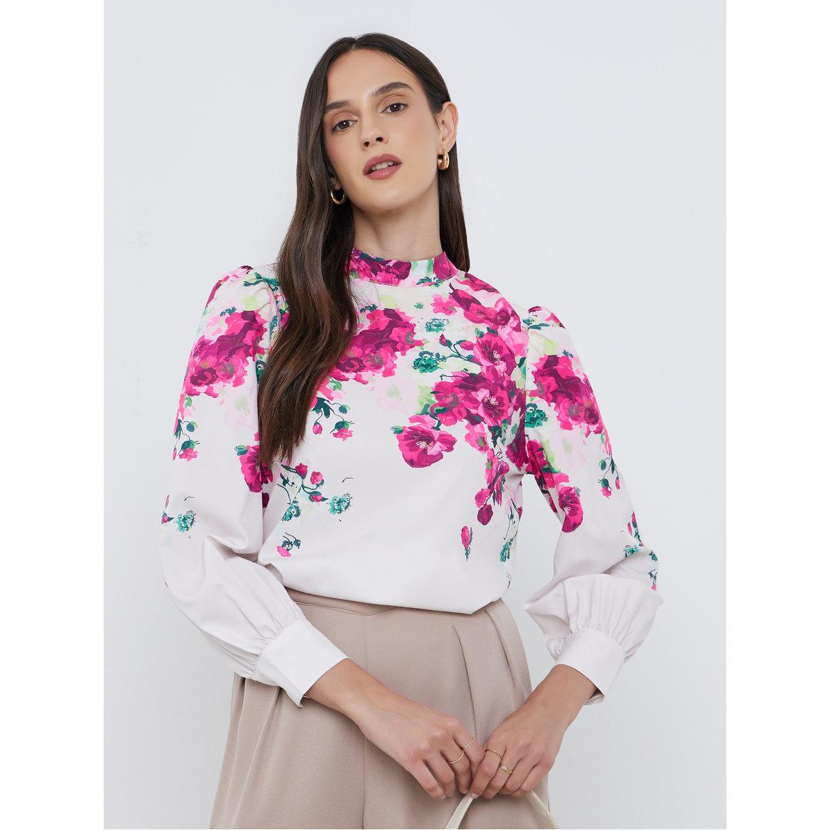 بلوزة بطبعة زهور وأكمام طويلة-women-clothing-shirtsandblouses-blouses-image-1
