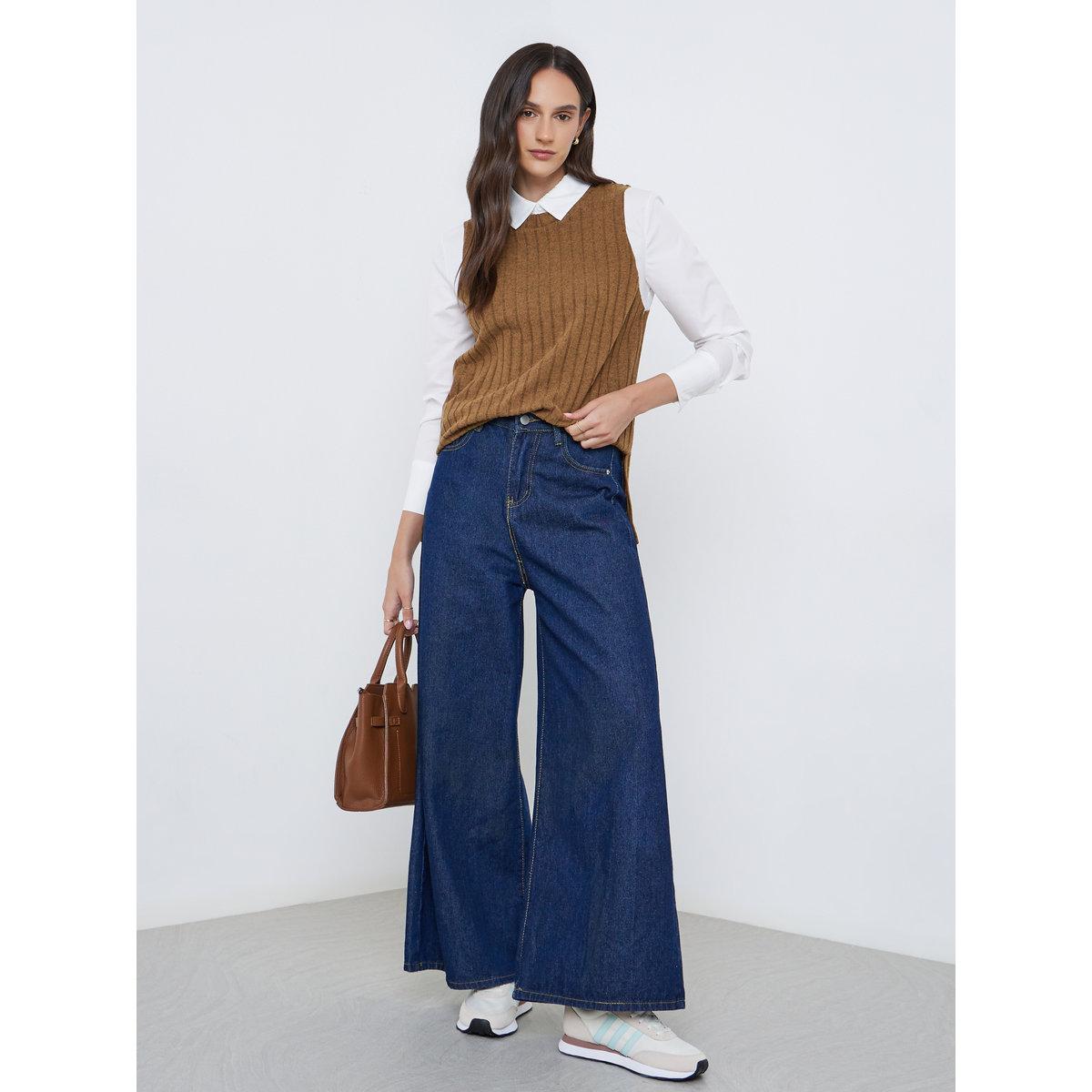 بلوزة بتفاصيل مُضلعة-women-clothing-shirtsandblouses-shirts-image-2