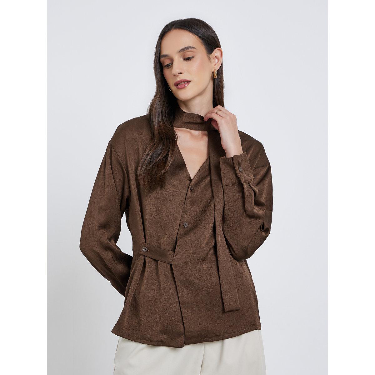 بلوزة بأزرار مع تفاصيل ربطة-women-clothing-shirtsandblouses-blouses-image-1