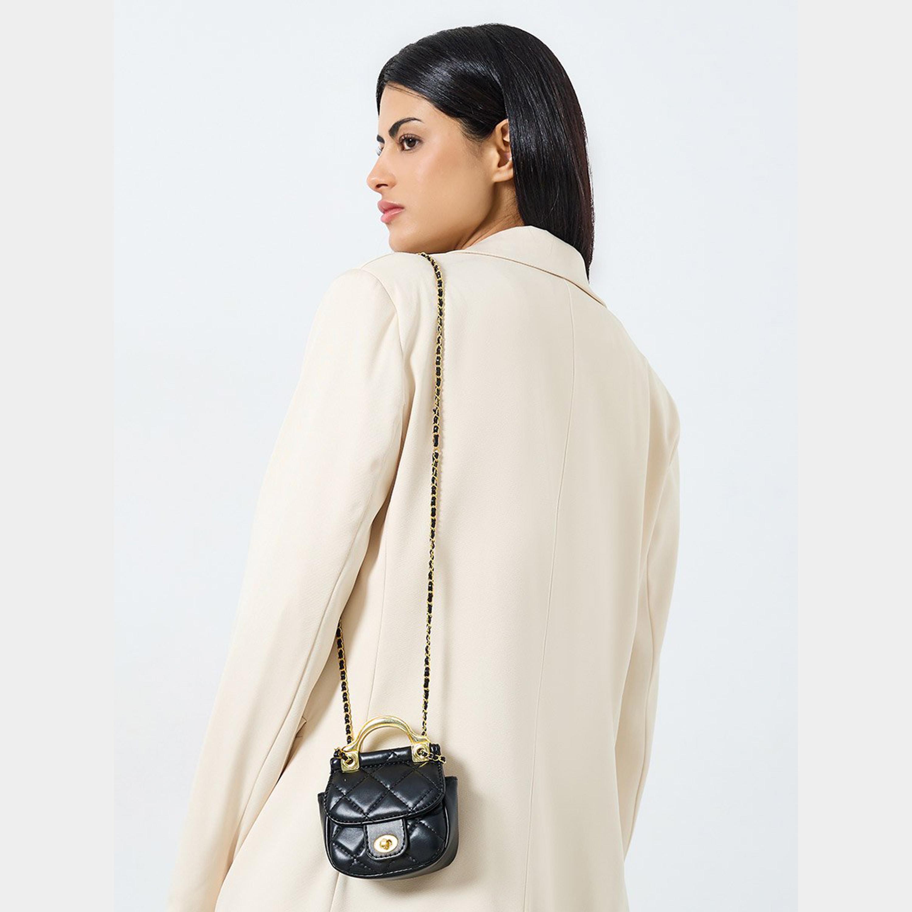 Styli Quilted Handbag with Chain Strap-women-bagsandwallets-handbags-image-3