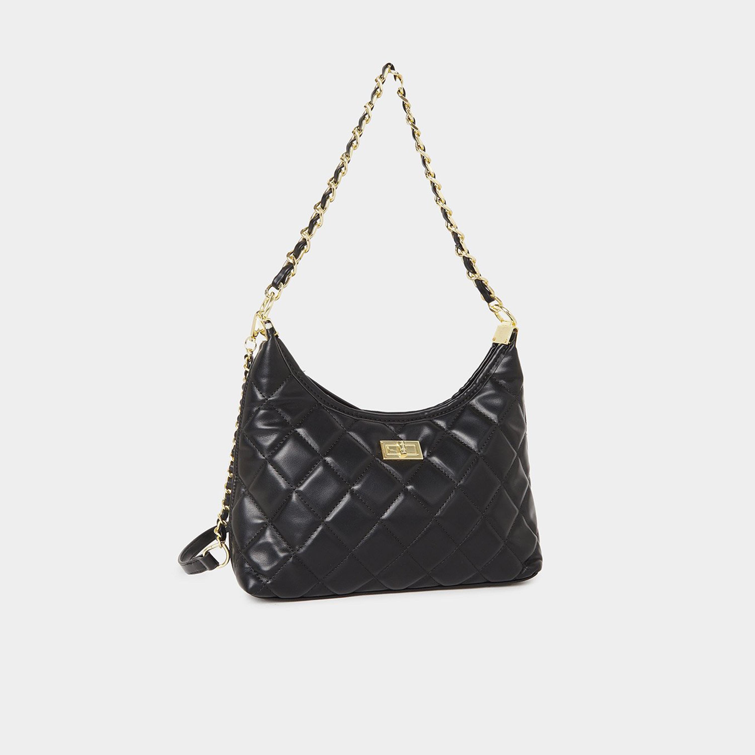 ستايلي - شنطة كتف مبطنة بحزام سلسلة-women-bagsandwallets-handbags-image-1