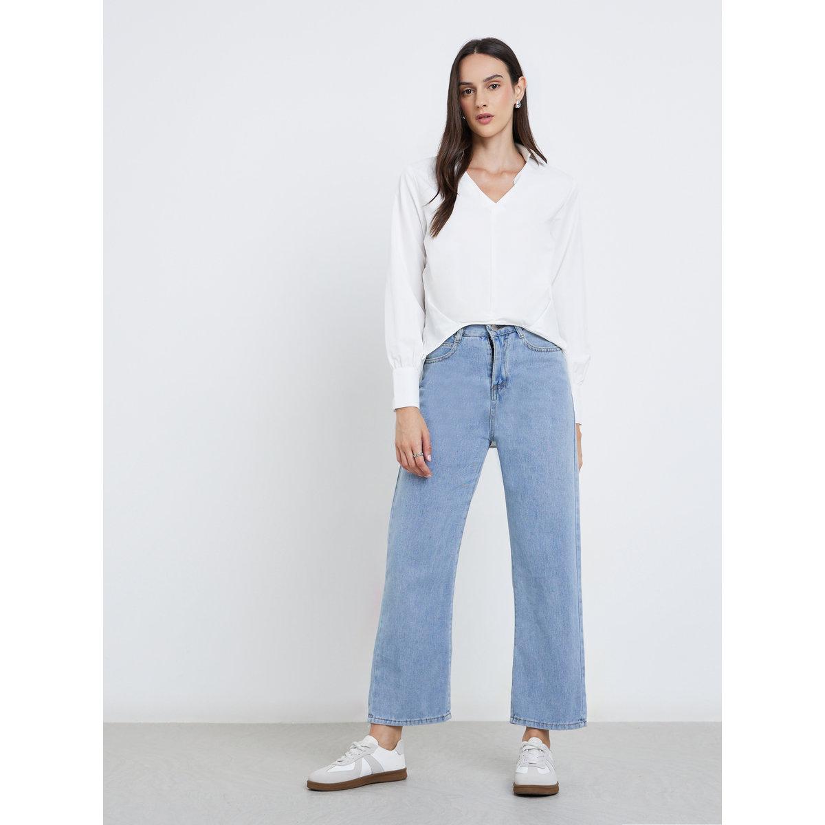 Styli Solid Long Sleeve Regular Fit Shirt-women-clothing-shirtsandblouses-shirts-image-2