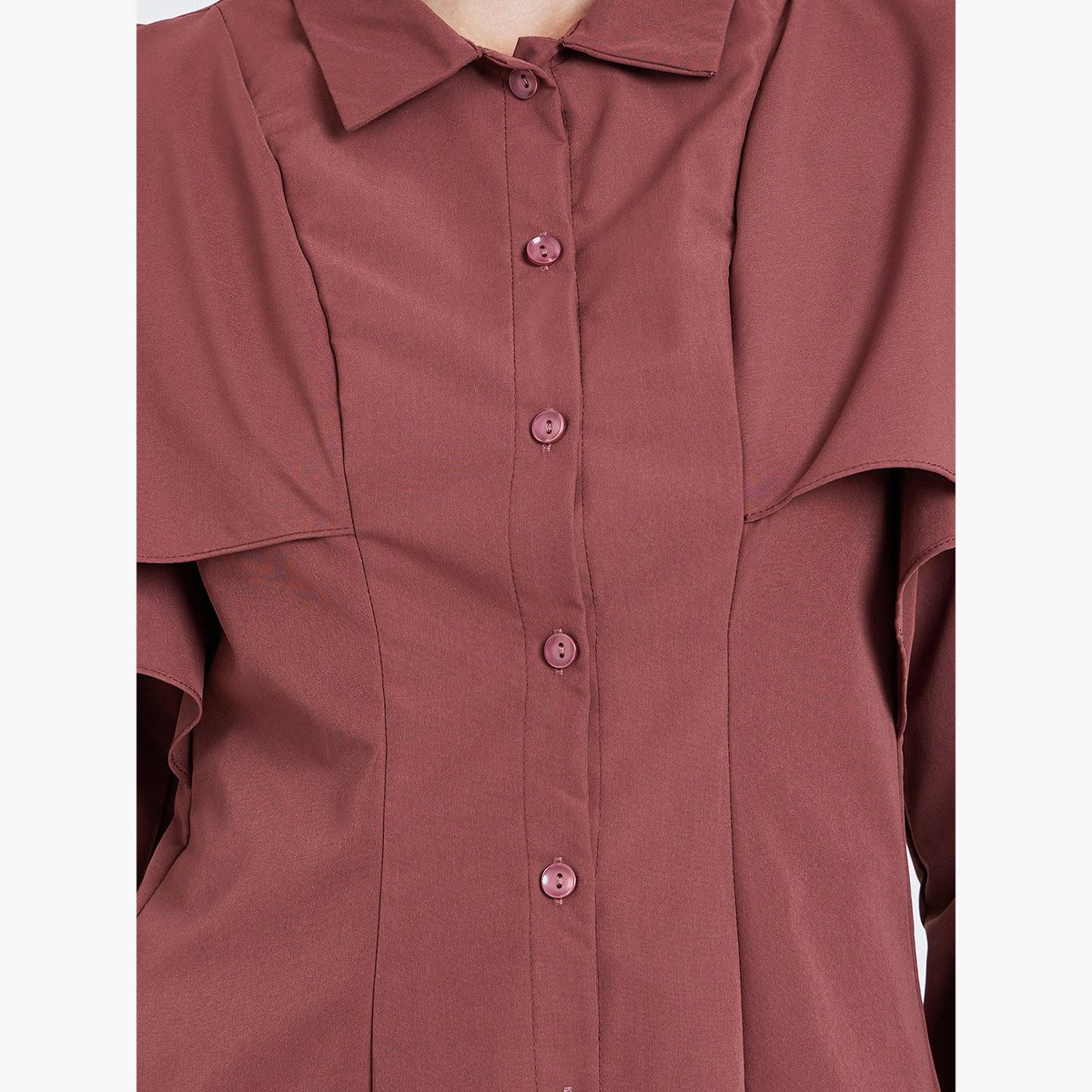 Styli Layered Sleeve Buttoned Regular Fit Shirt-women-clothing-shirtsandblouses-shirts-image-3