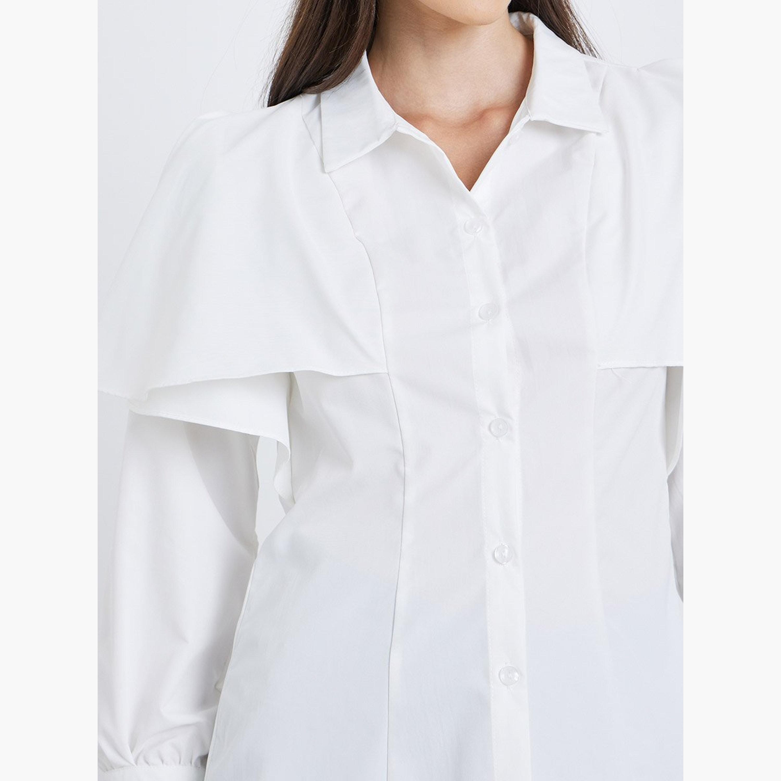 Styli Layered Sleeve Buttoned Regular Fit Shirt-women-clothing-shirtsandblouses-shirts-image-3