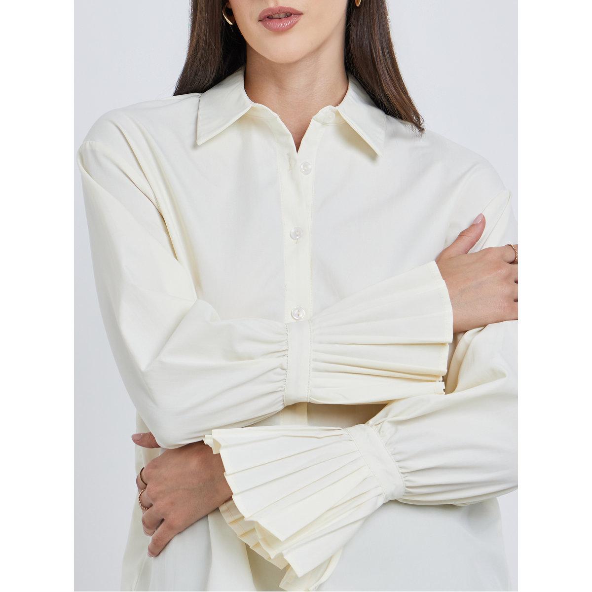 بلوزة سادة بقصة عادية-women-clothing-shirtsandblouses-shirts-image-4