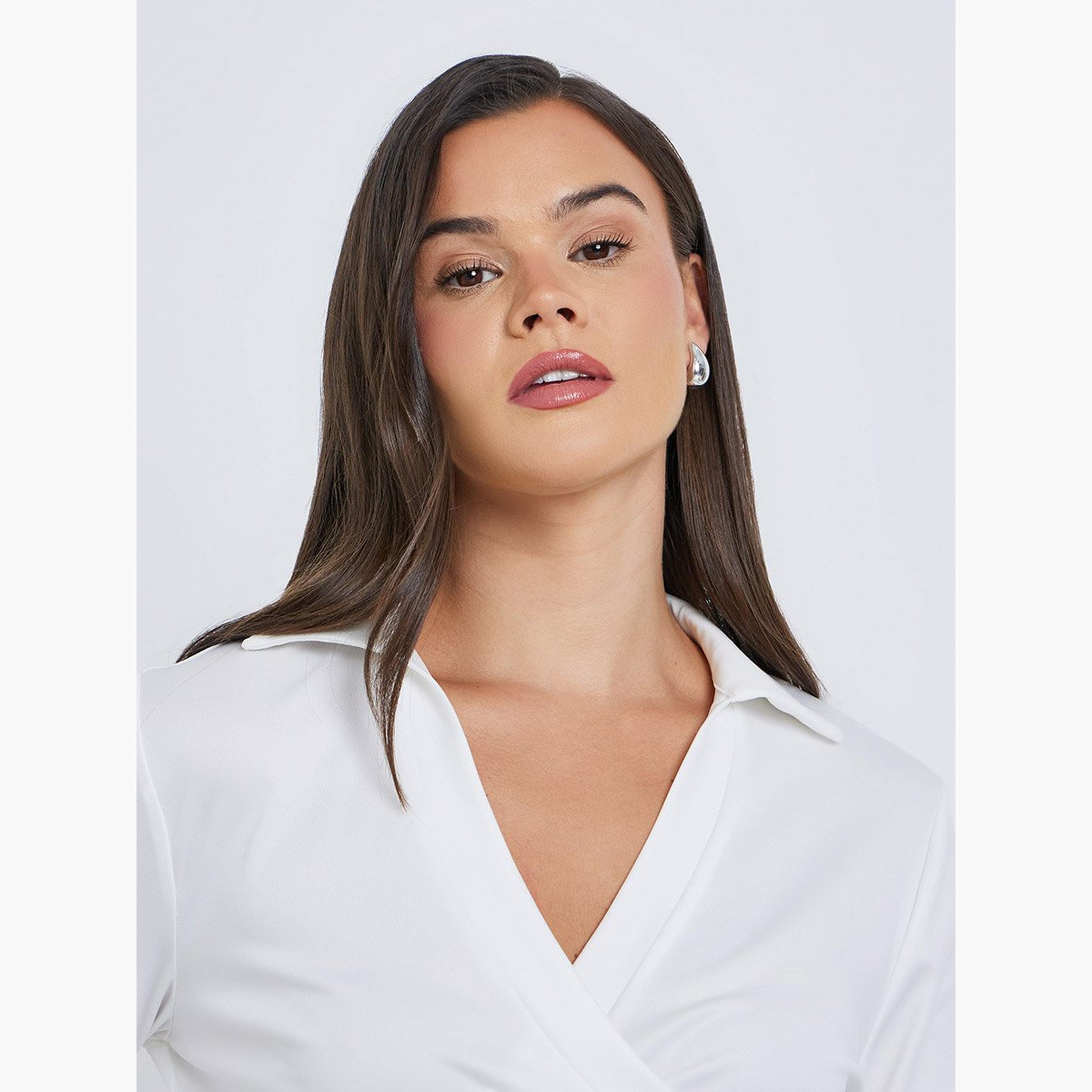 Styli Flared Long Sleeve Wrap Top-women-clothing-shirtsandblouses-blouses-image-3