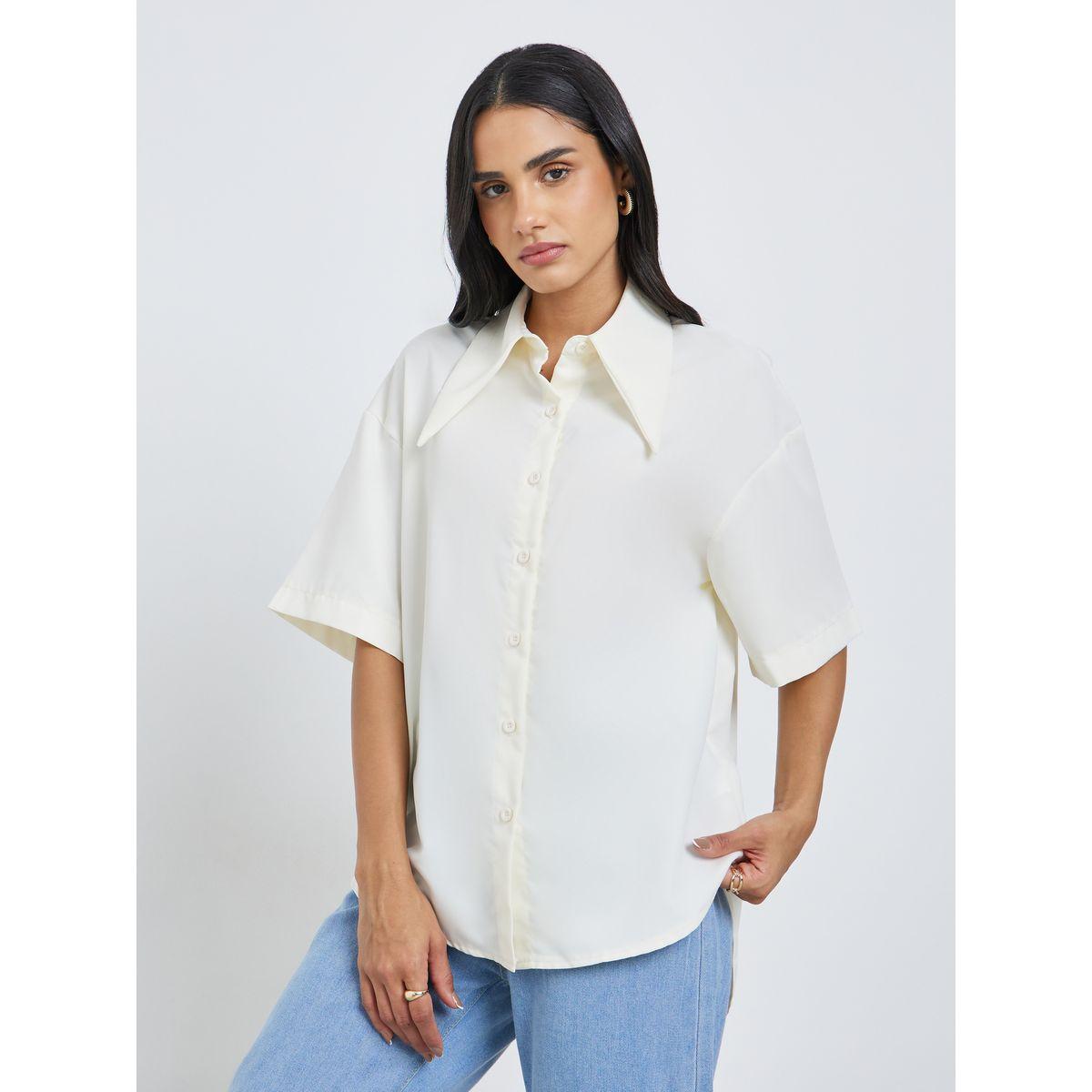 بلوزة سادة بياقة سبريد-women-clothing-shirtsandblouses-shirts-image-3