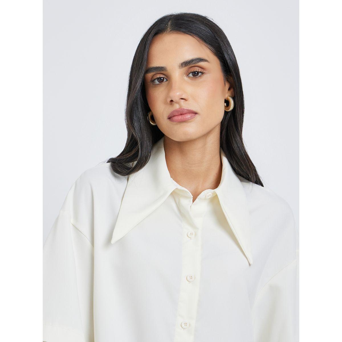 بلوزة سادة بياقة سبريد-women-clothing-shirtsandblouses-shirts-image-4