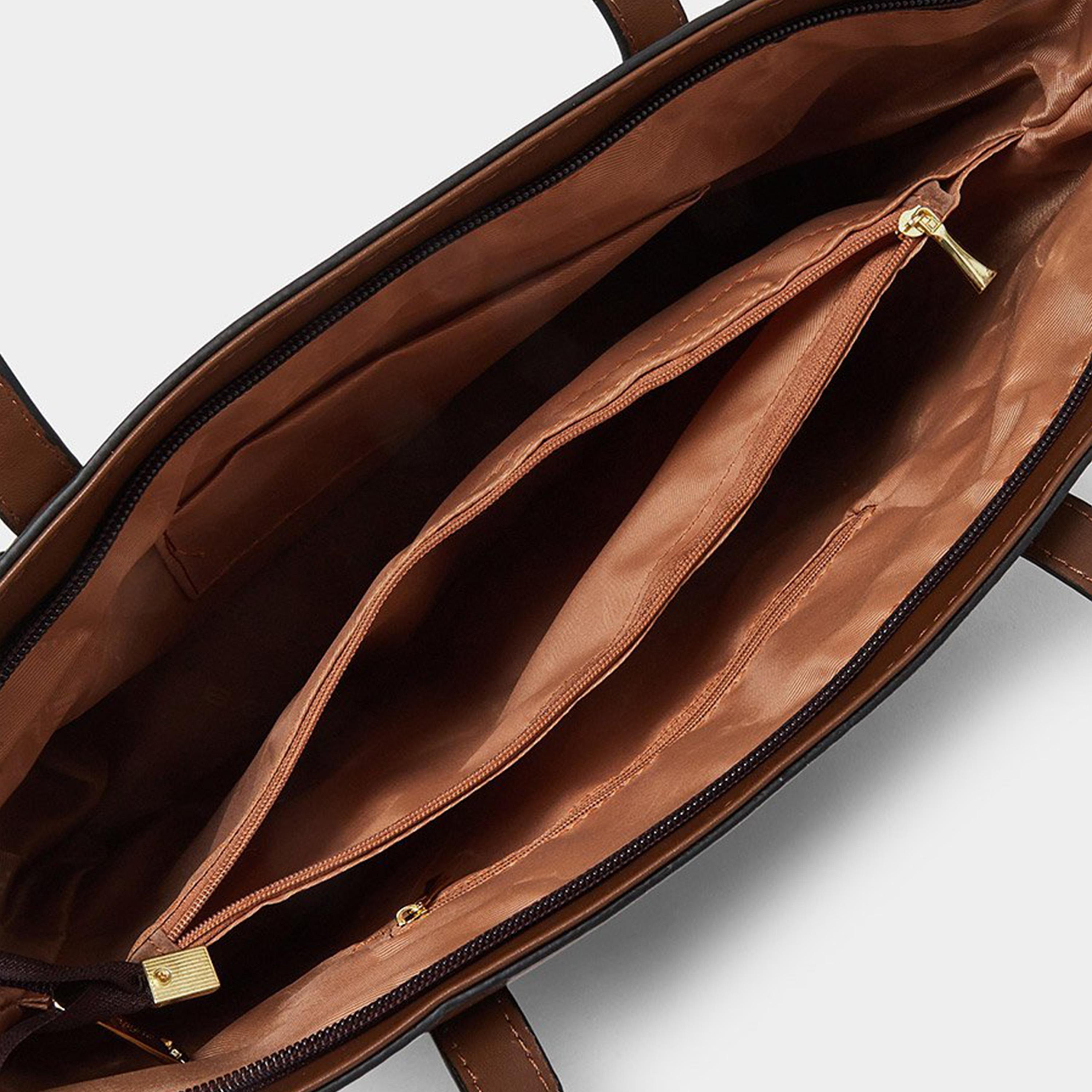 Styli Brown Tri Studs Accent Shoulder Bag-women-bagsandwallets-handbags-image-4