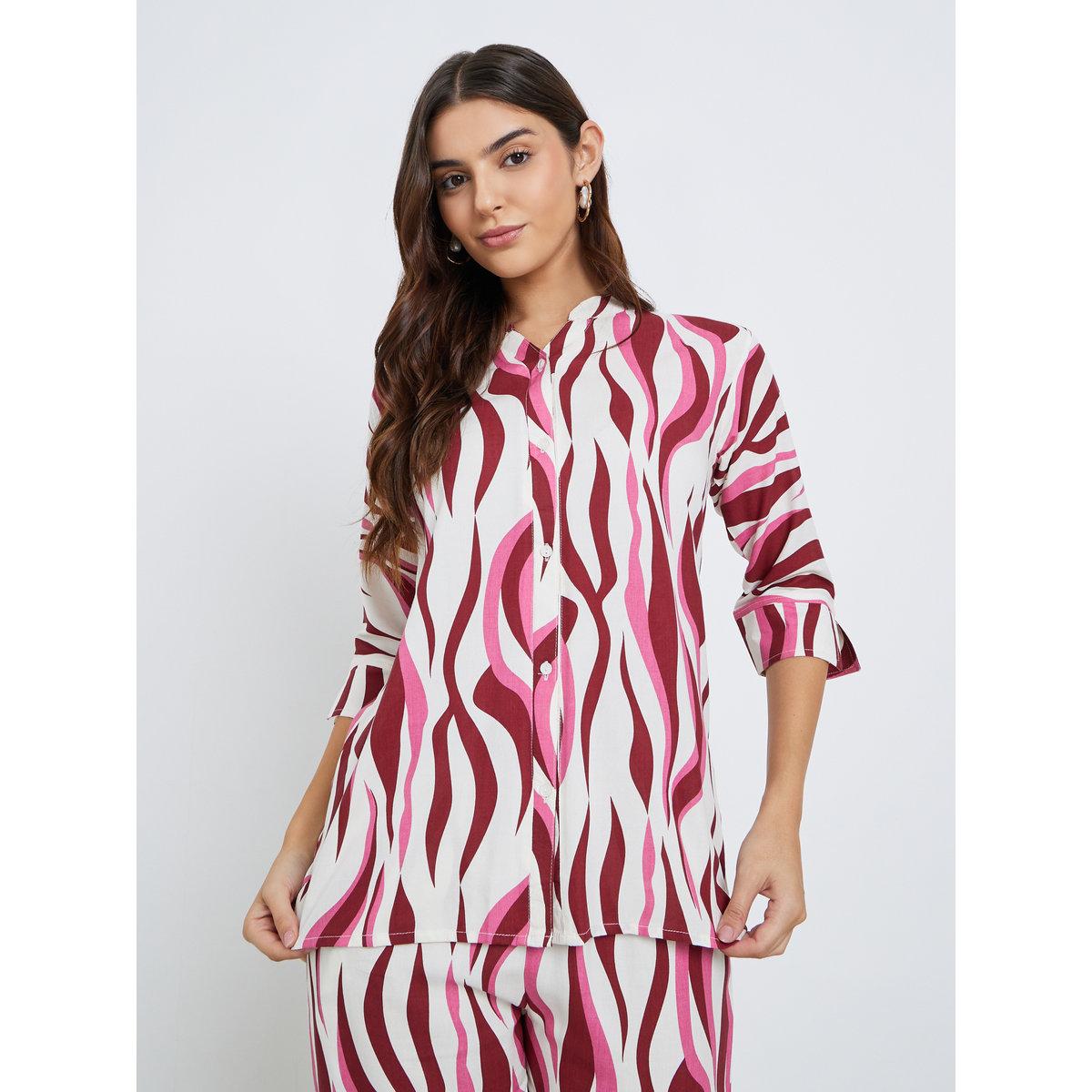 Maxim Creation Women Abstract Print Top and Pants Co-Ords-women-clothing-coordsets-image-2