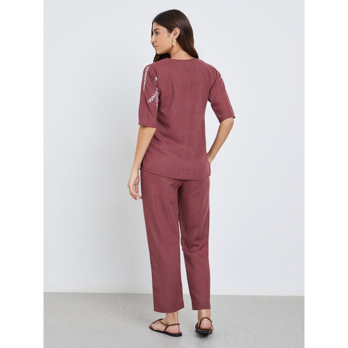 Maxim Creation Women Embroidered Panel Top and Pants Co-Ords-women-clothing-coordsets-image-6