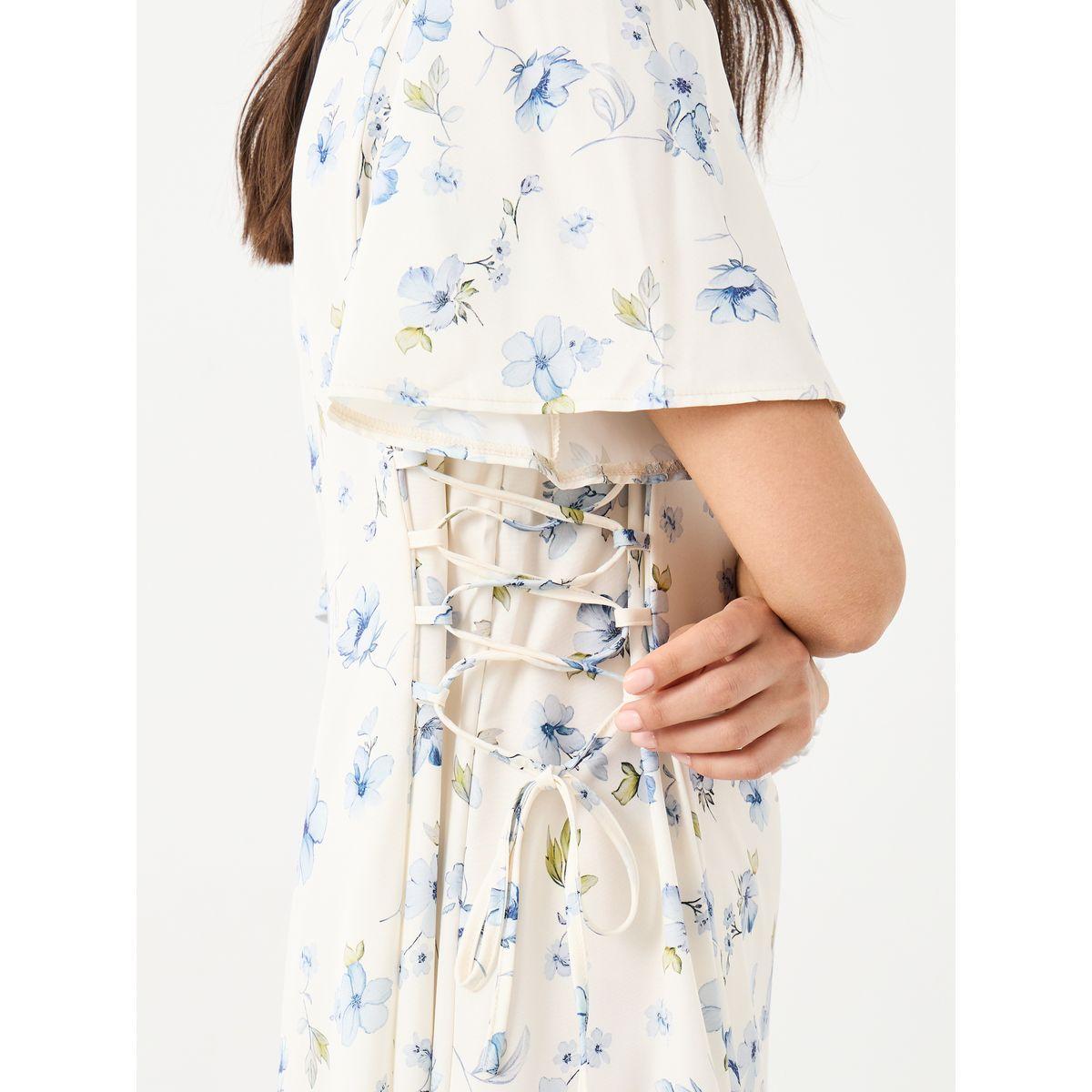 Styli All-Over Printed Side Tie Detail Midi Dress-women-clothing-dresses-image-4