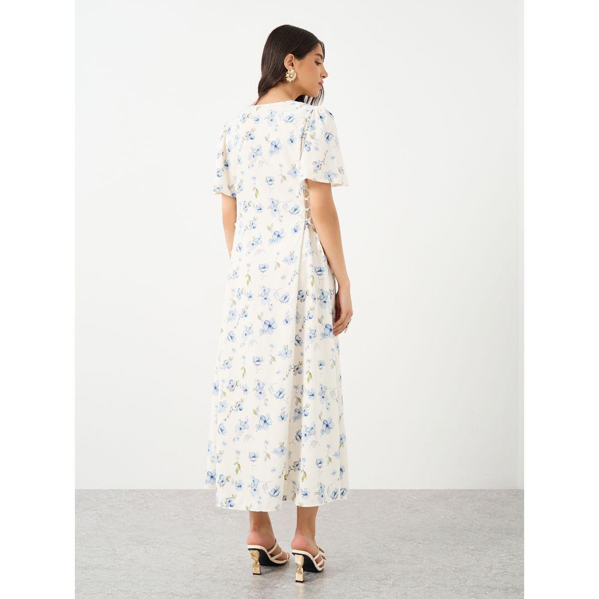 Styli All-Over Printed Side Tie Detail Midi Dress-women-clothing-dresses-image-5