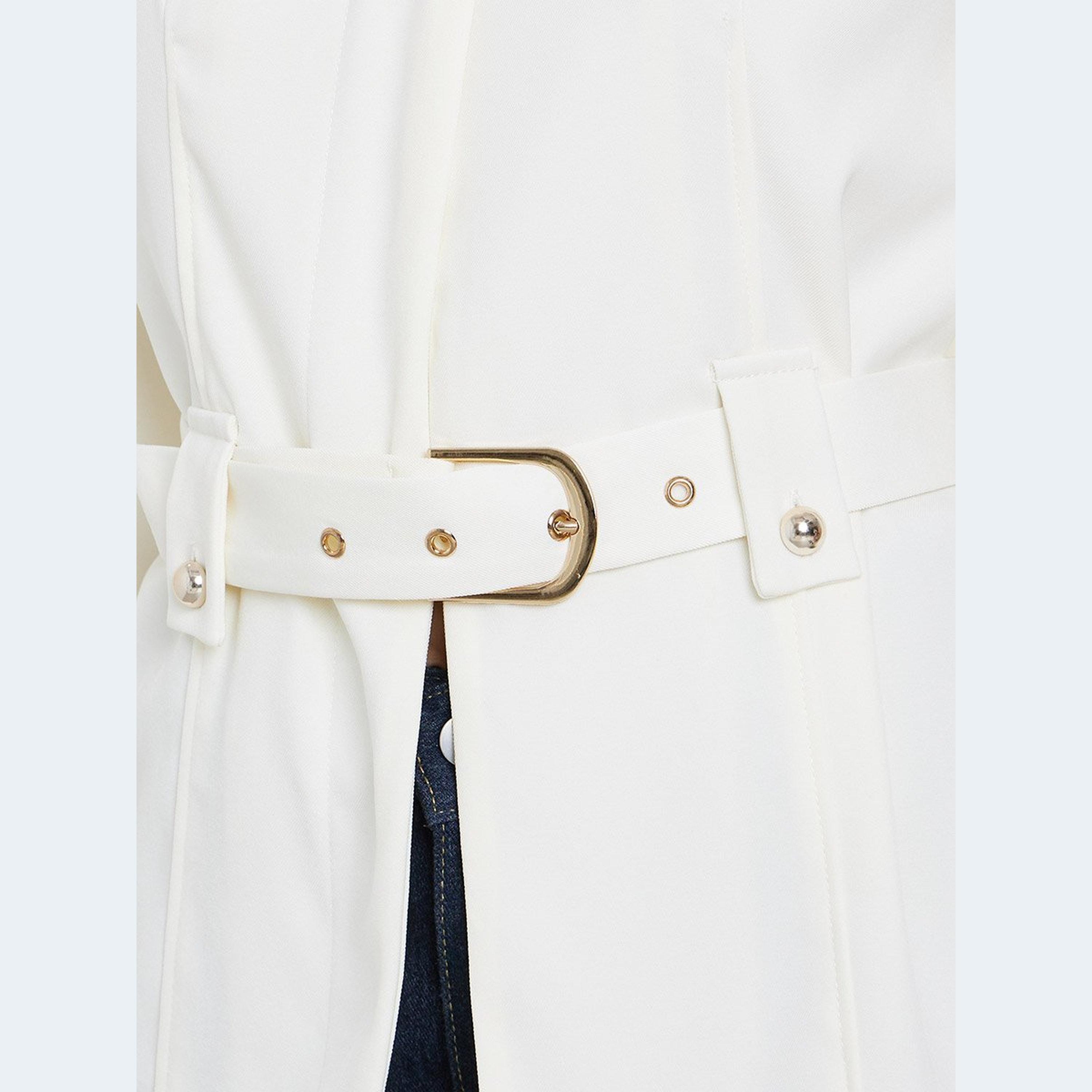 Styli Women Off White Belted Blazer-women-clothing-coatsandjackets-blazers-image-3