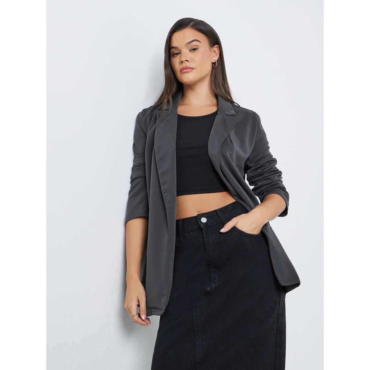 Styli Regular Fit Open Front Blazer-women-clothing-coatsandjackets-blazers-image-1