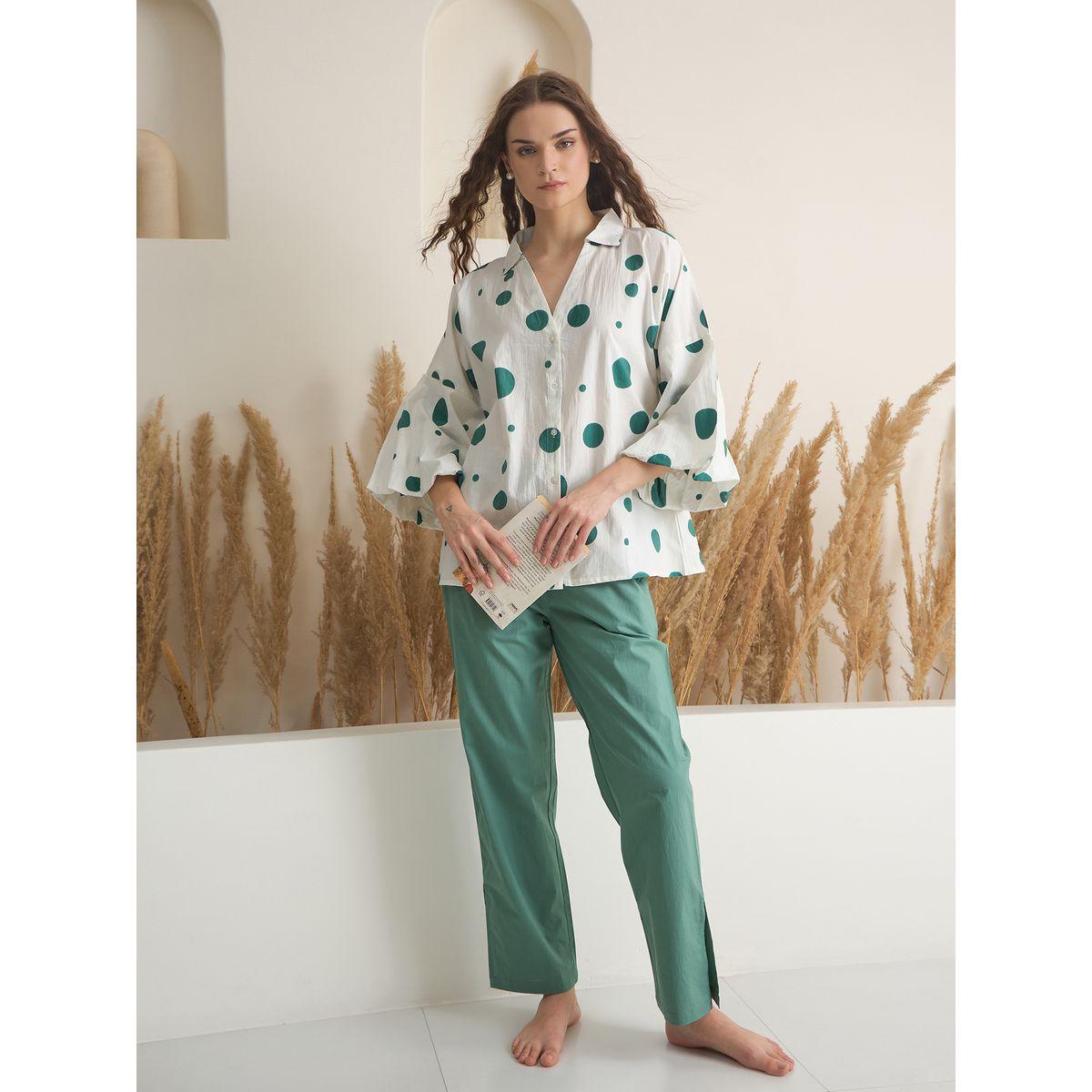 Sanskrutihomes Printed V-Nek Top and Pants Co-Ords-women-clothing-coordsets-image-5