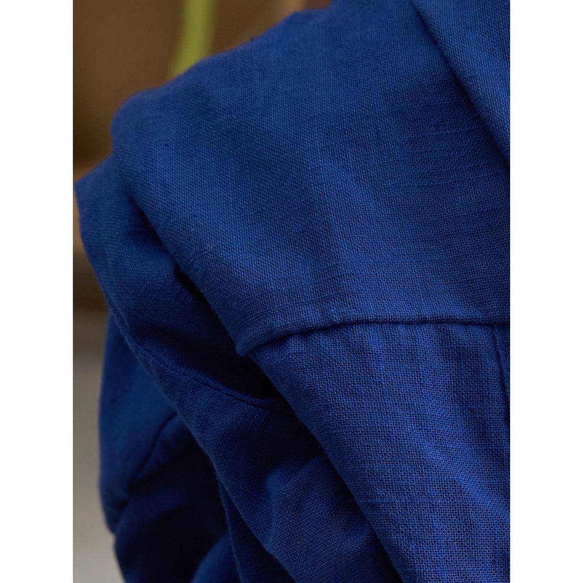 Sanskrutihomes Solid Pure Cotton Buttoned Shirt and Pants Co-Ords-women-clothing-coordsets-image-7