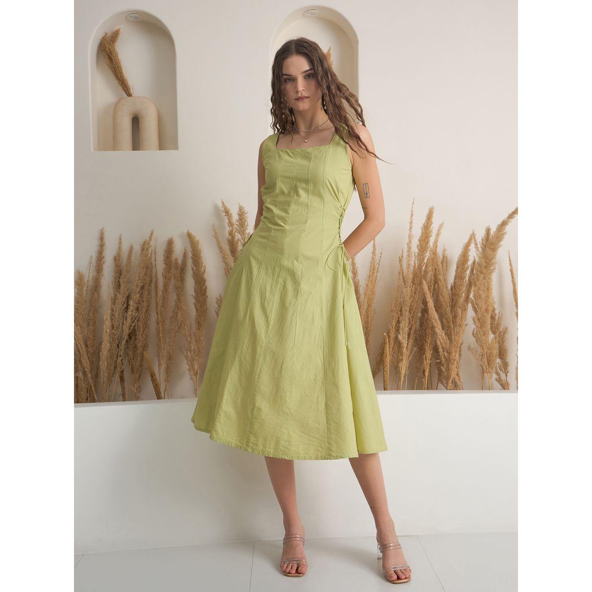 فستان ميدي سادة بدون أكمام-women-clothing-dresses-image-1