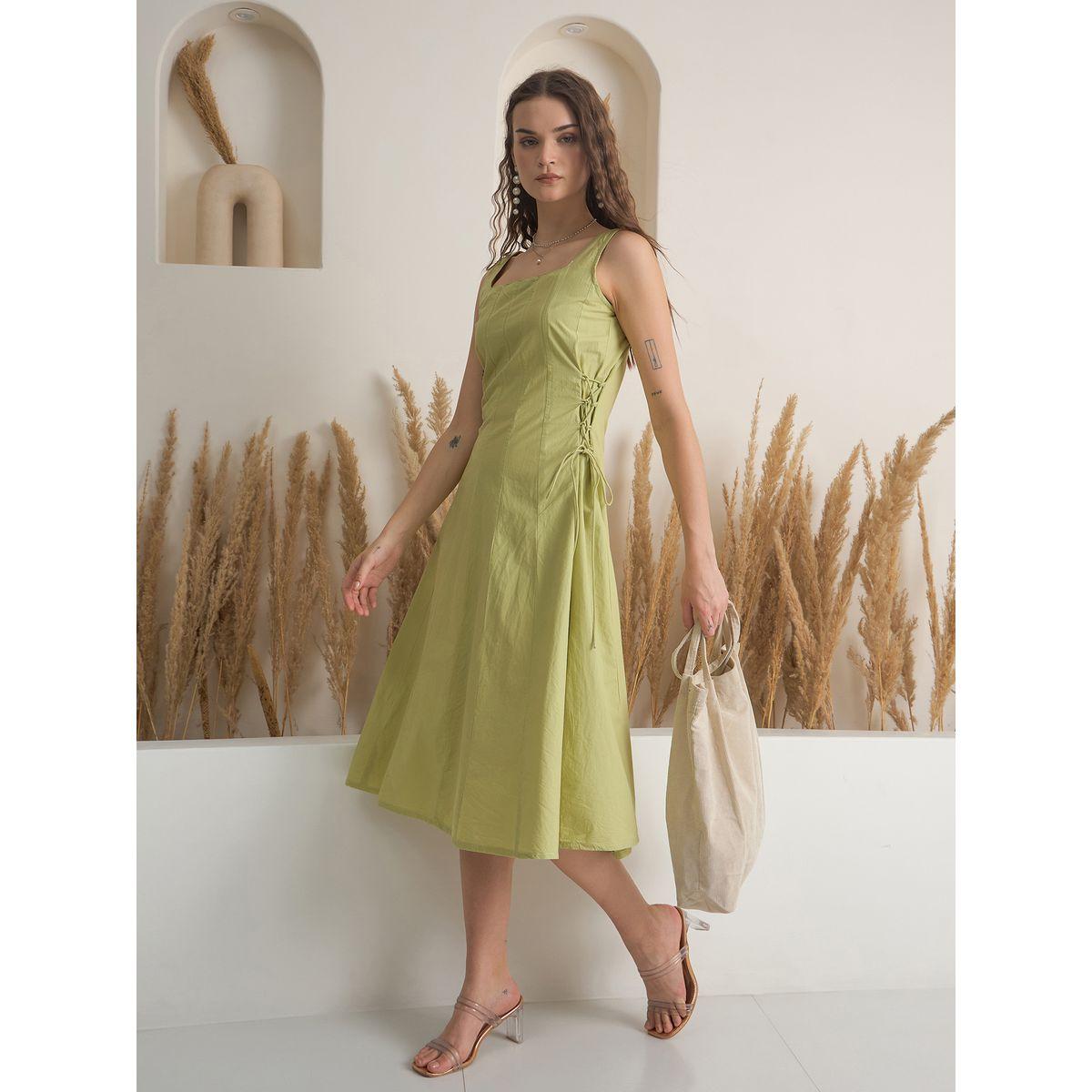 فستان ميدي سادة بدون أكمام-women-clothing-dresses-image-5