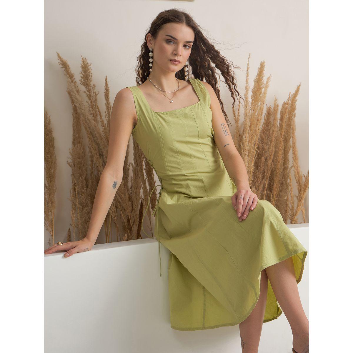 فستان ميدي سادة بدون أكمام-women-clothing-dresses-image-6