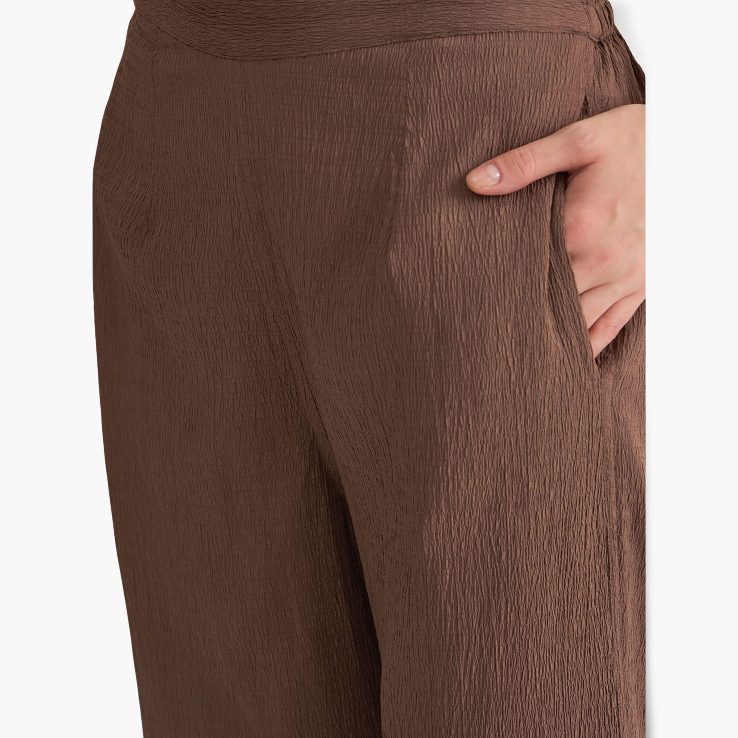 Sanskrutihomes Women Brown Viscose Shirt and Pyjama Set-women-clothing-nightwear-pyjamas-longsets-image-5
