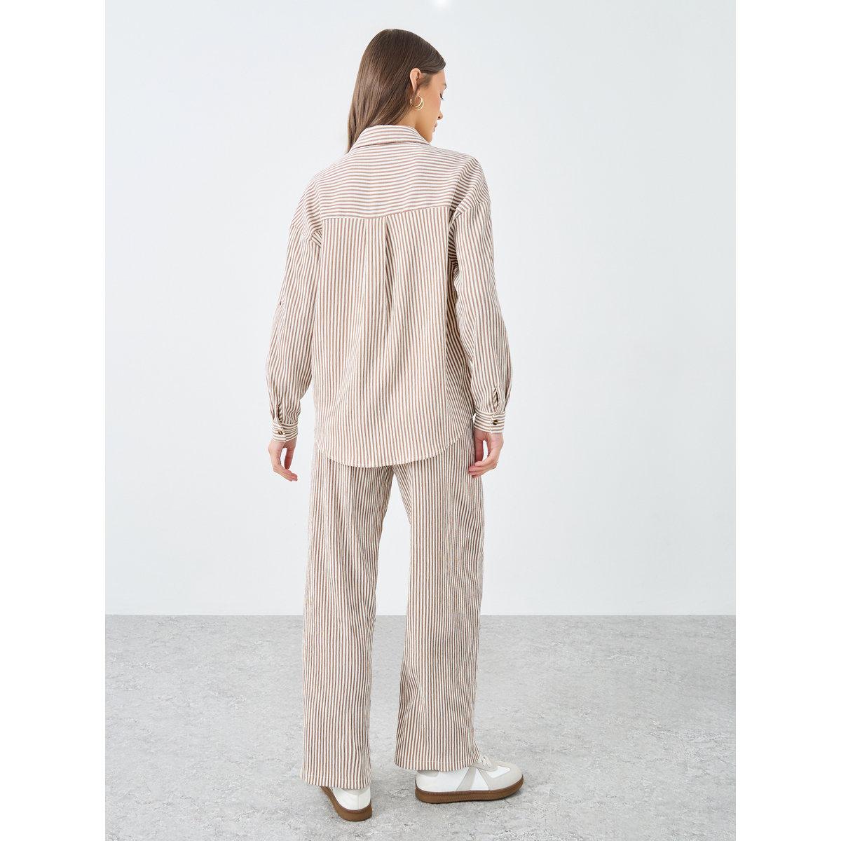Styli Women Striped Shirt and Pants Co-Ords-women-clothing-coordsets-image-6