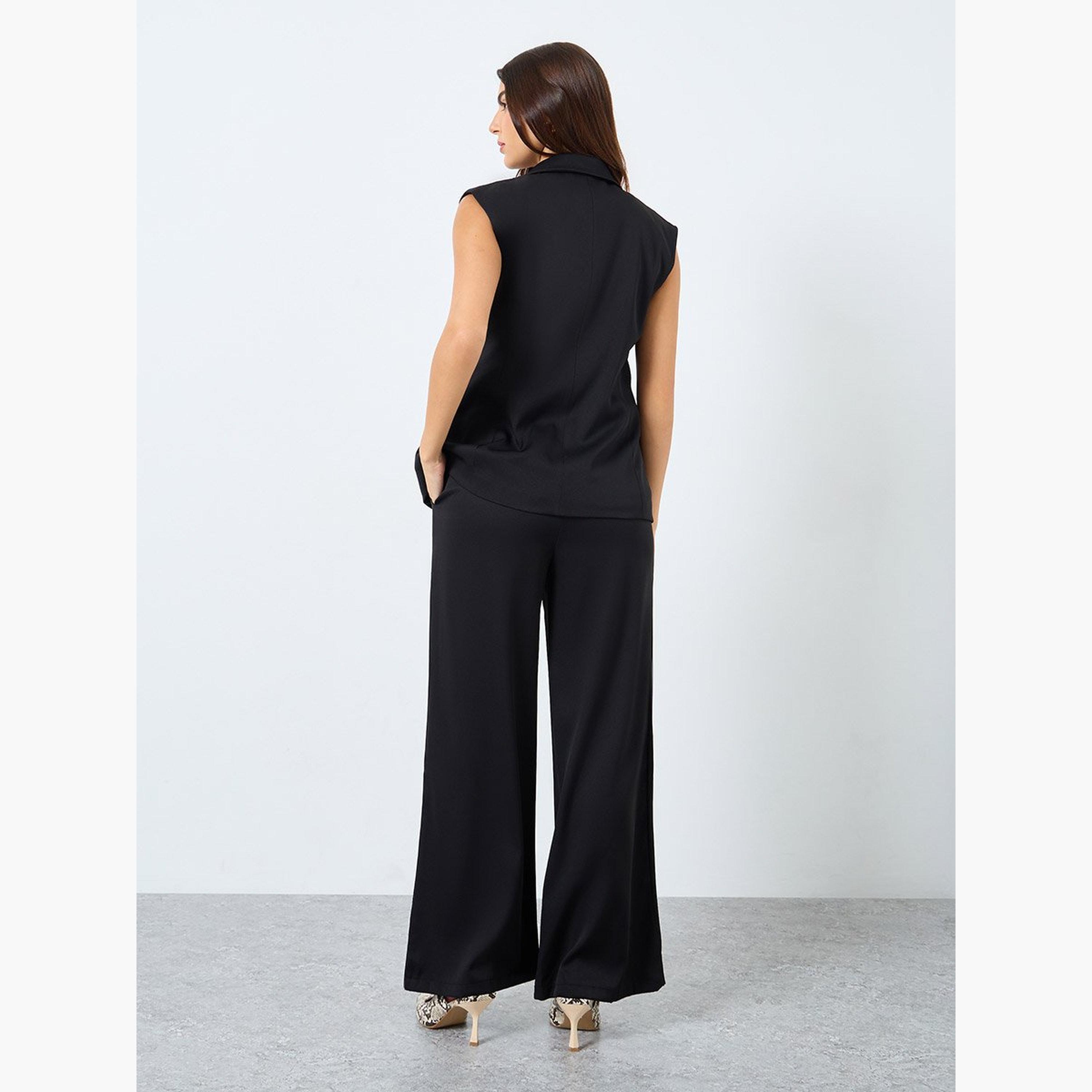 Styli Women Sleeveless Blazer and Trousers Co-Ords-women-clothing-coordsets-image-5