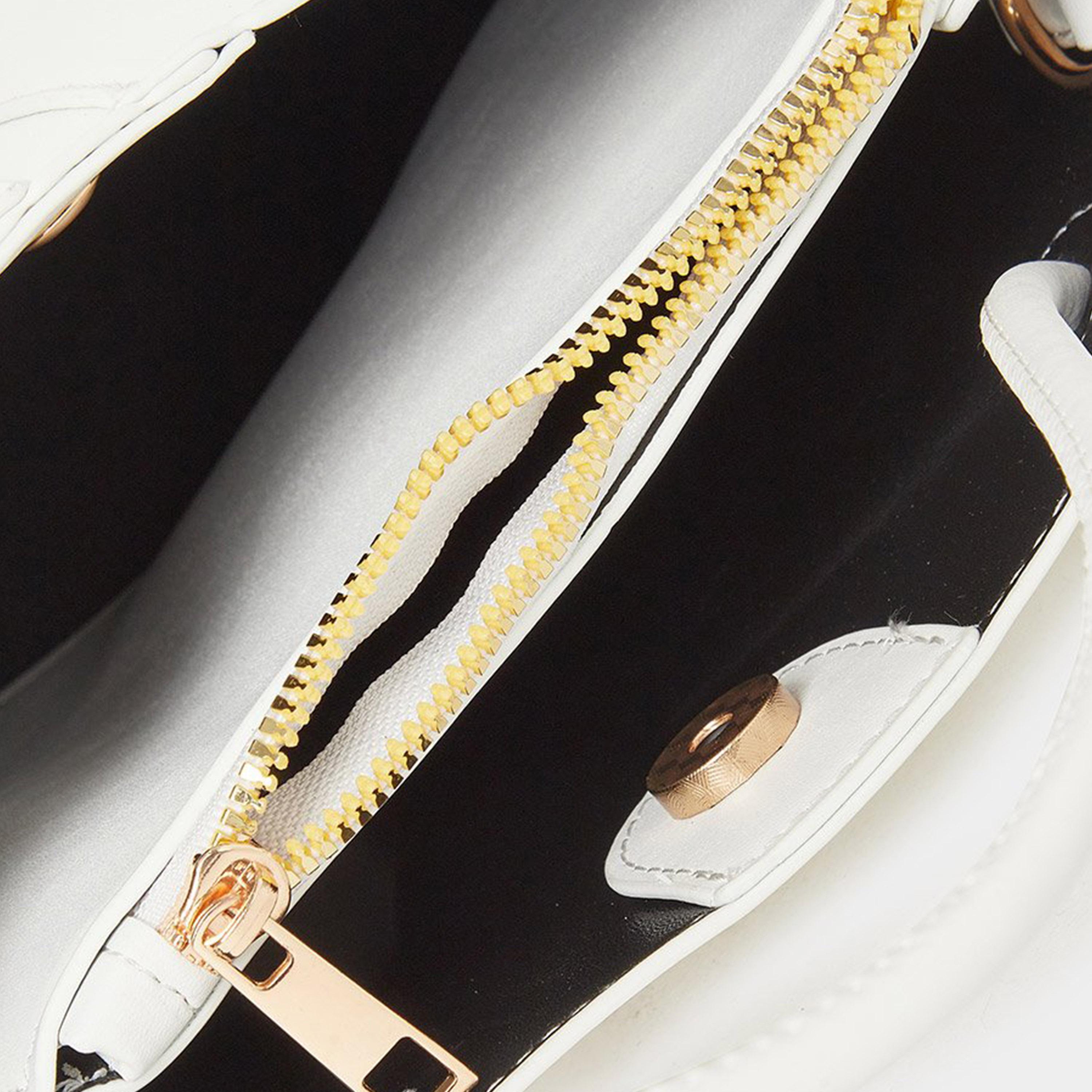 Styli Knot Dual Handle Handbag with Zip Closure-women-bagsandwallets-handbags-image-4