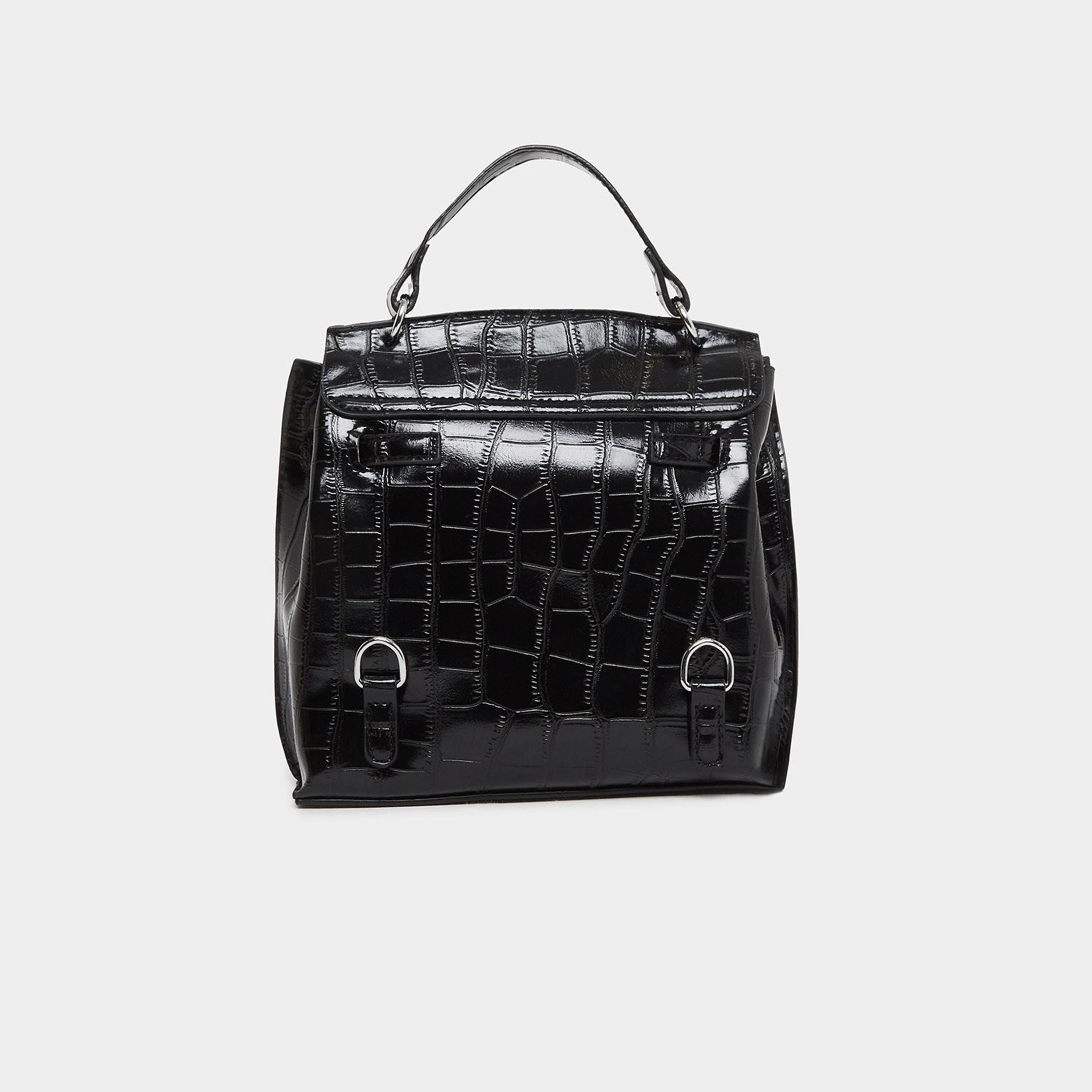 ستايلي - شنطة يد سوداء بقفل ملتوي ومزخرفة-women-bagsandwallets-handbags-image-2