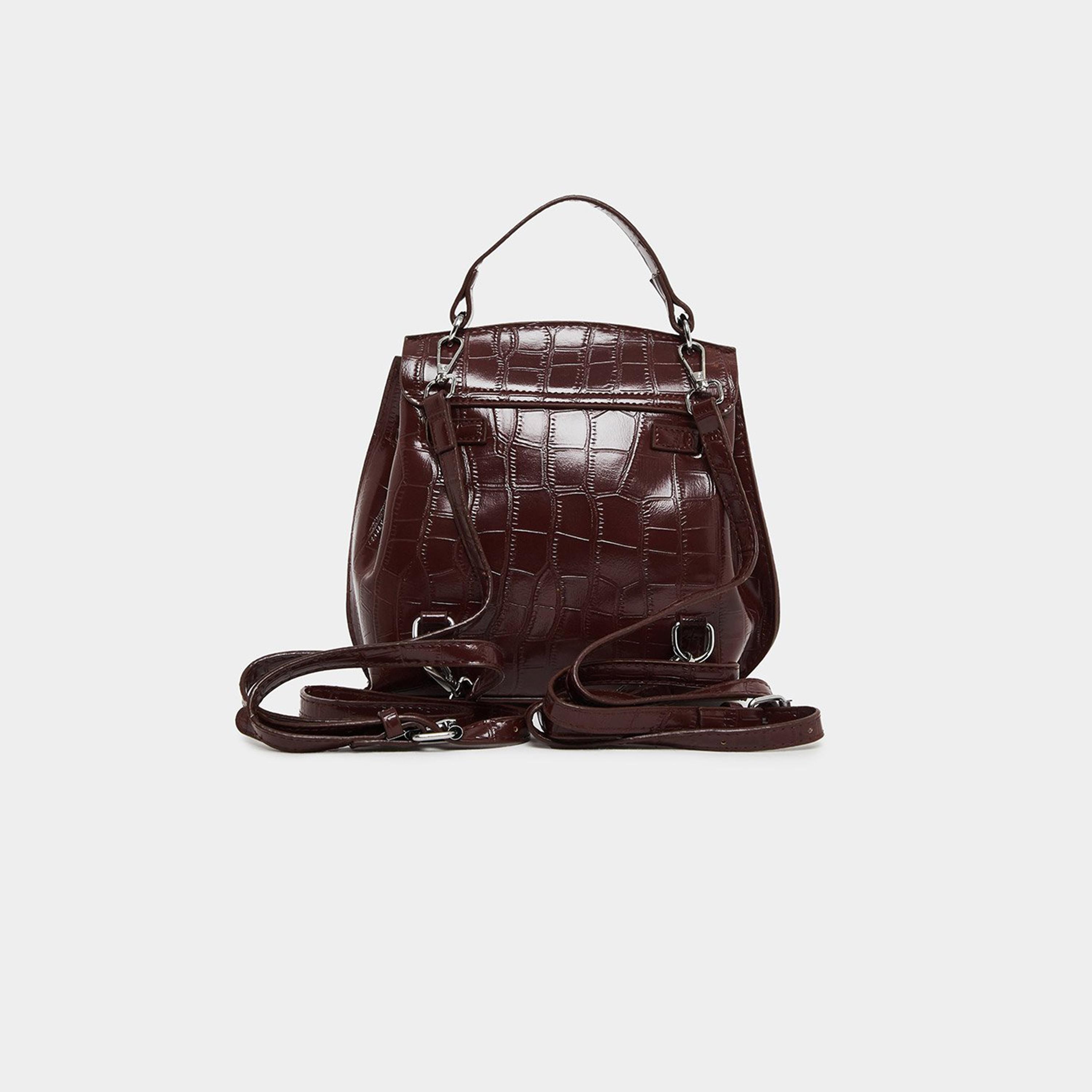 ستايلي - شنطة يد لون عنابي تويست لوك-women-bagsandwallets-handbags-image-2