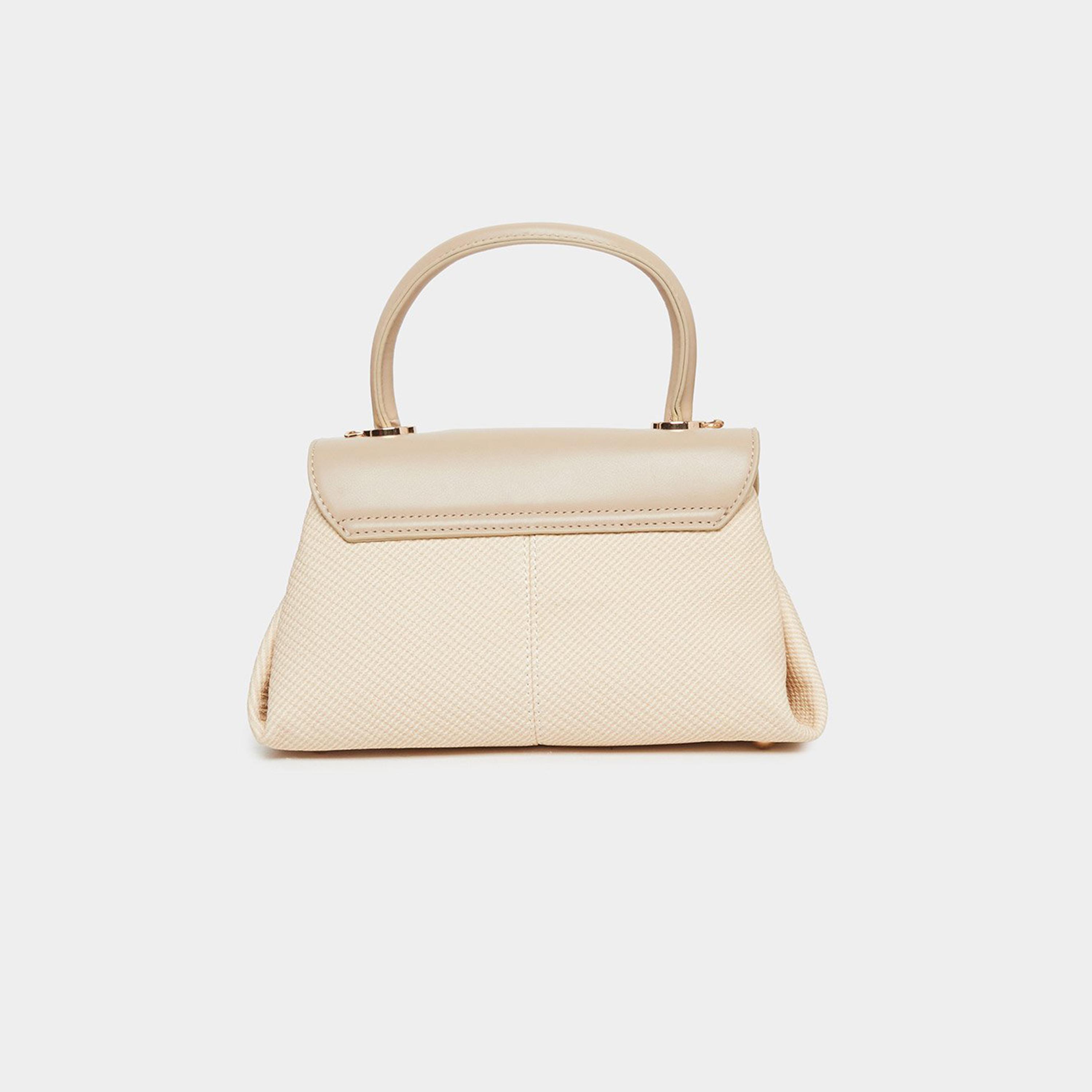 Styli Beige Textured Satchel Bag-women-bagsandwallets-handbags-image-5