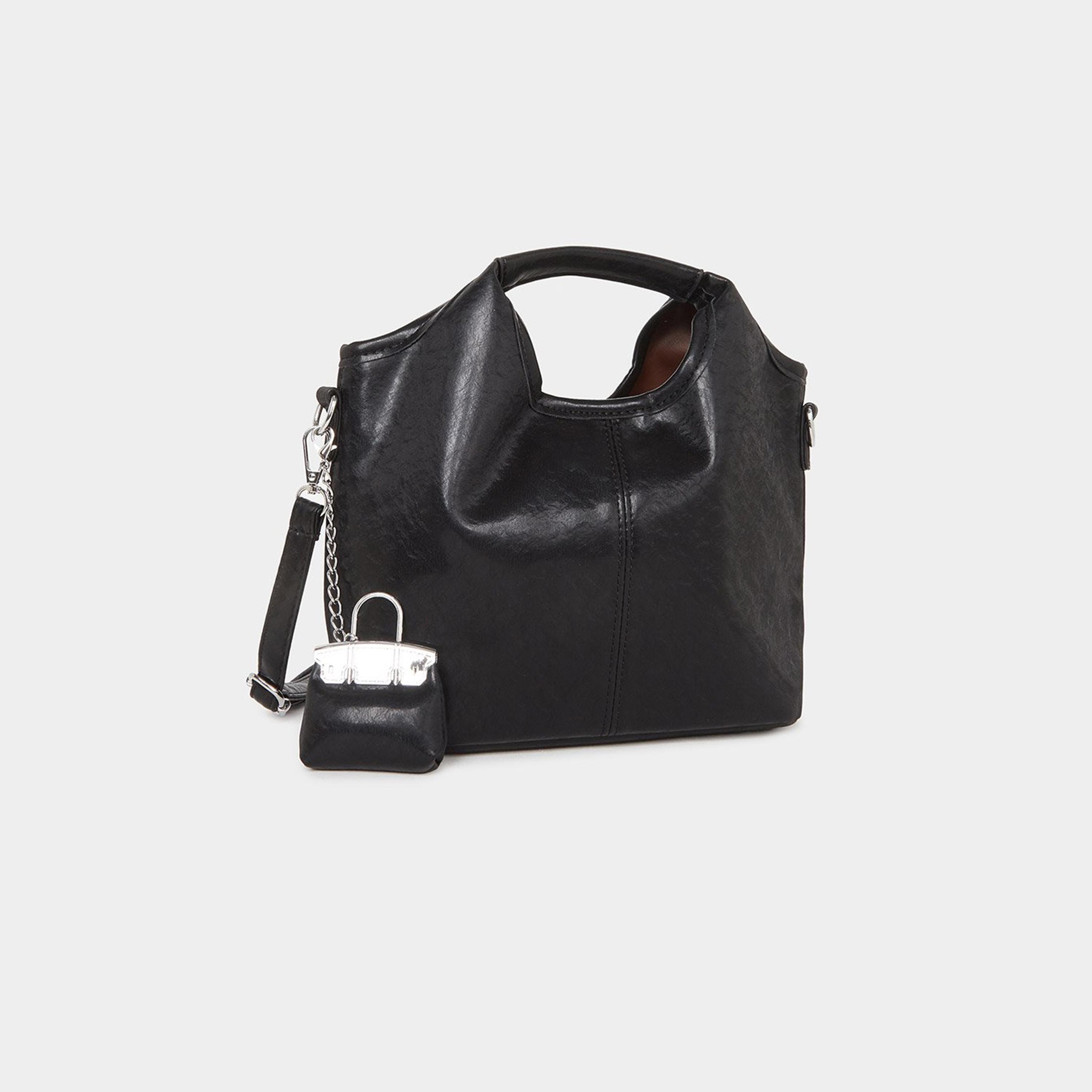 Styli Women Elegant Black Handbag Set-women-bagsandwallets-handbags-image-4