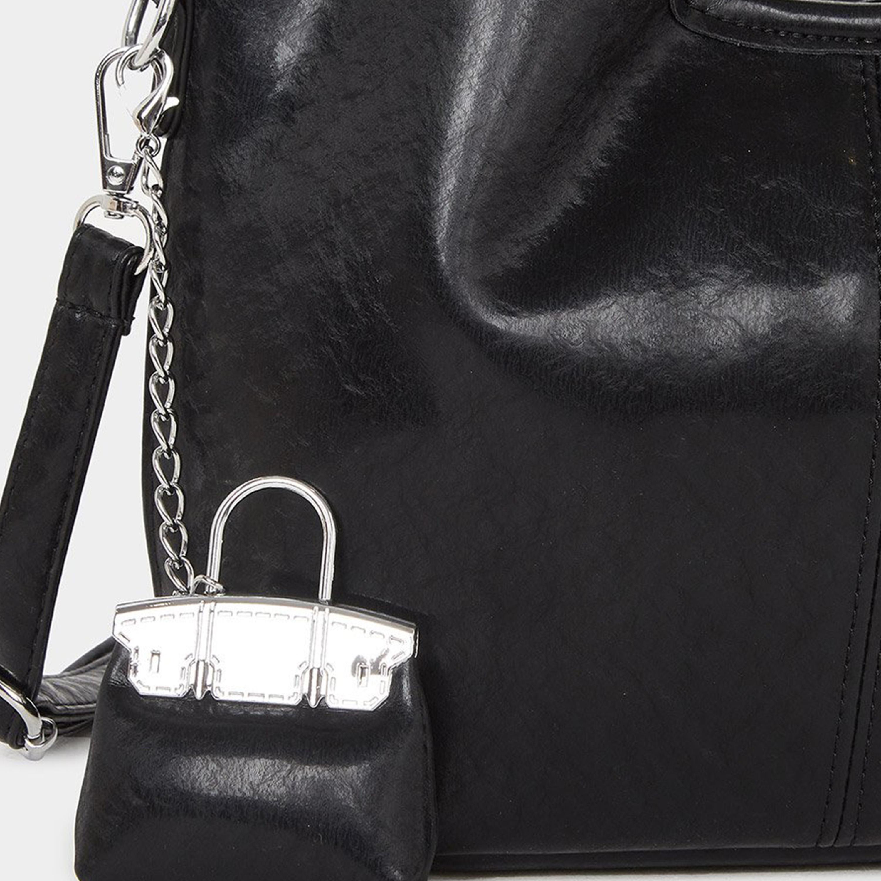 Styli Women Elegant Black Handbag Set-women-bagsandwallets-handbags-image-6