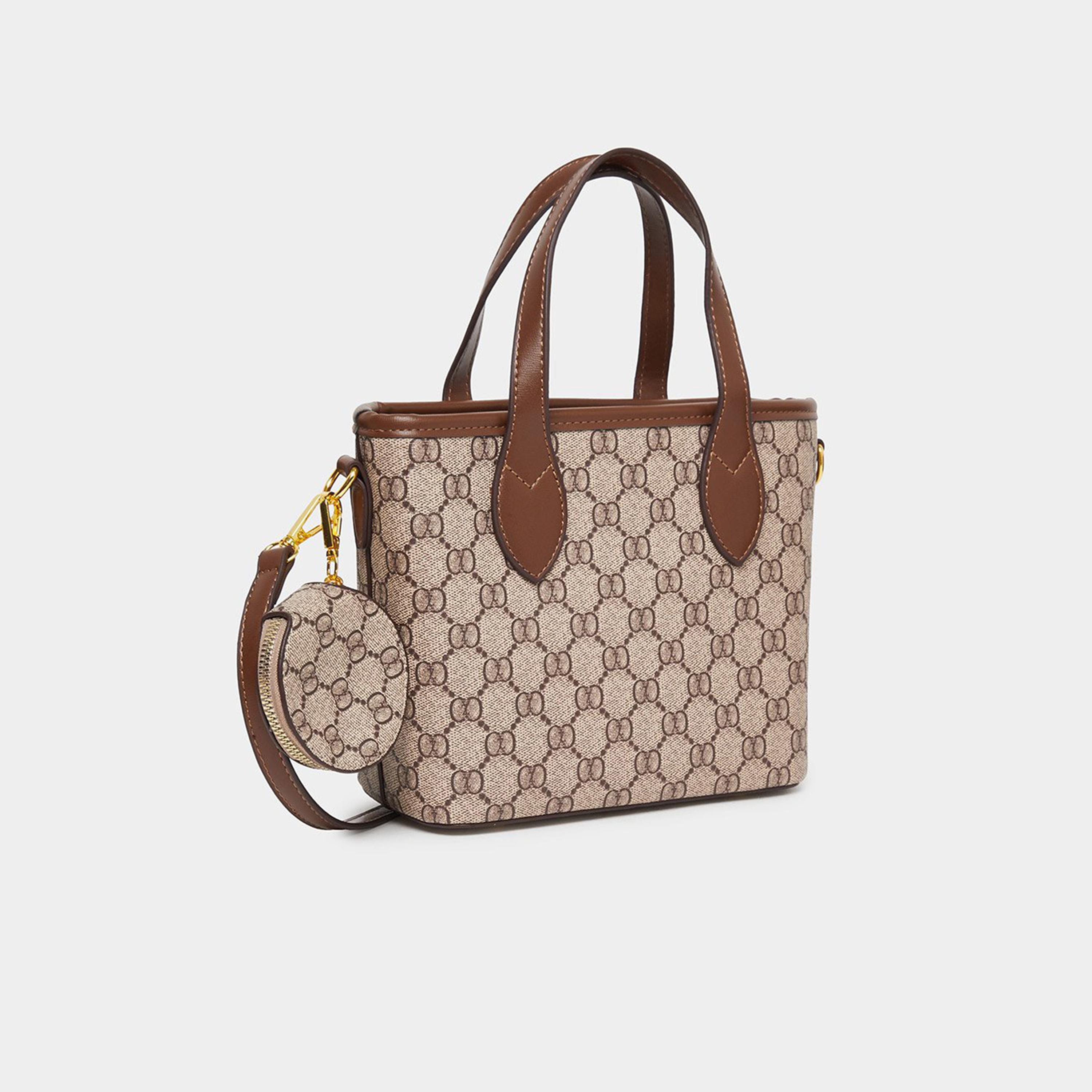 تيك تو - شنطة يد مطبوعة بنقوش مع سحاب للإغلاق-women-bagsandwallets-handbags-image-1