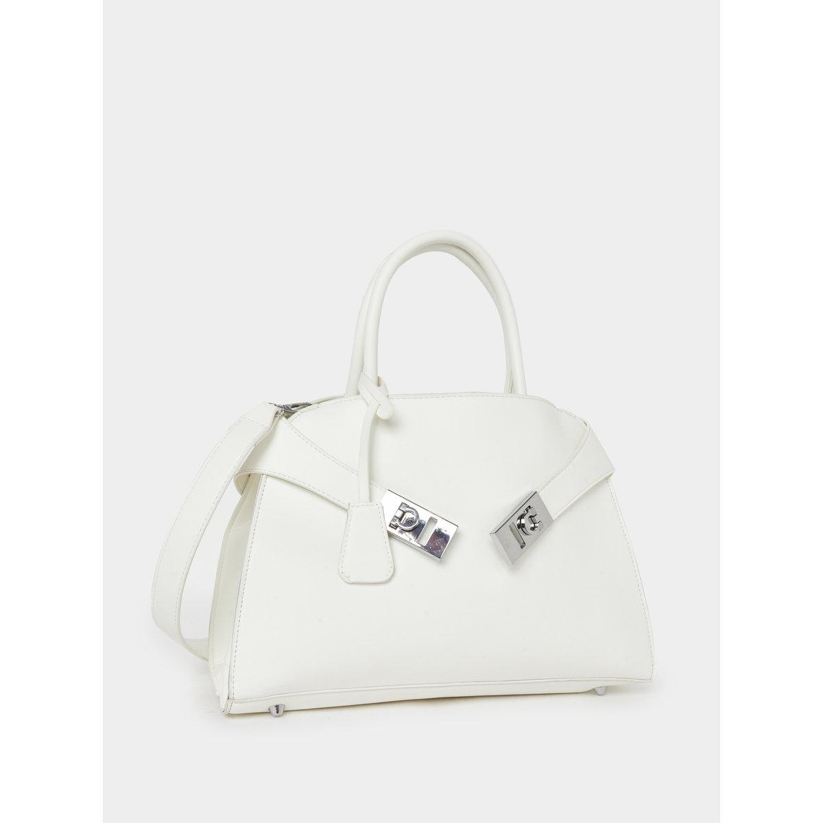 Styli Elegant White Satchel Handbag-women-bagsandwallets-handbags-image-1