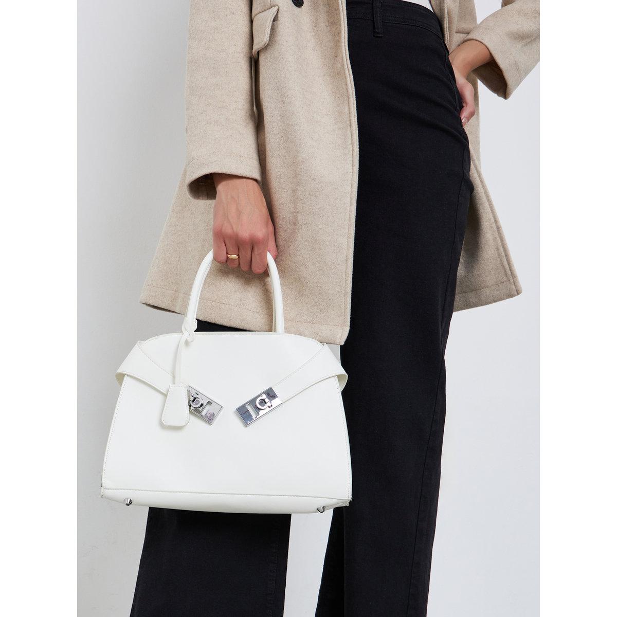 Styli Elegant White Satchel Handbag-women-bagsandwallets-handbags-image-2