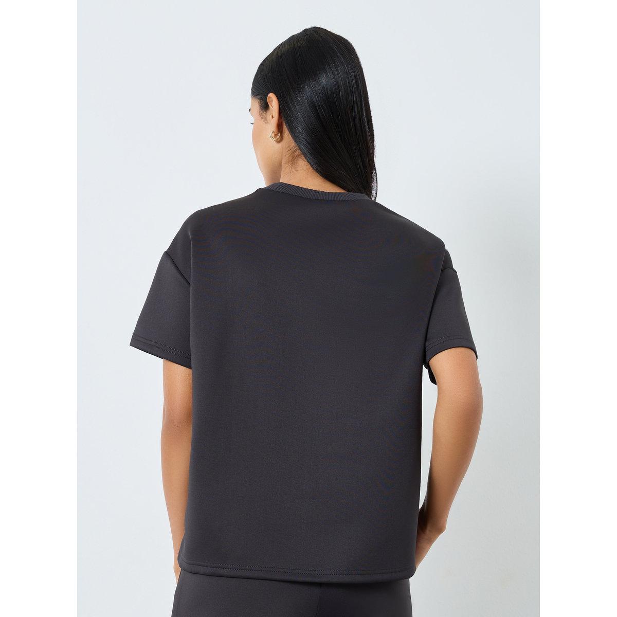 تيشيرت فضفاض بطبعة كتابة-women-clothing-tshirts-image-5