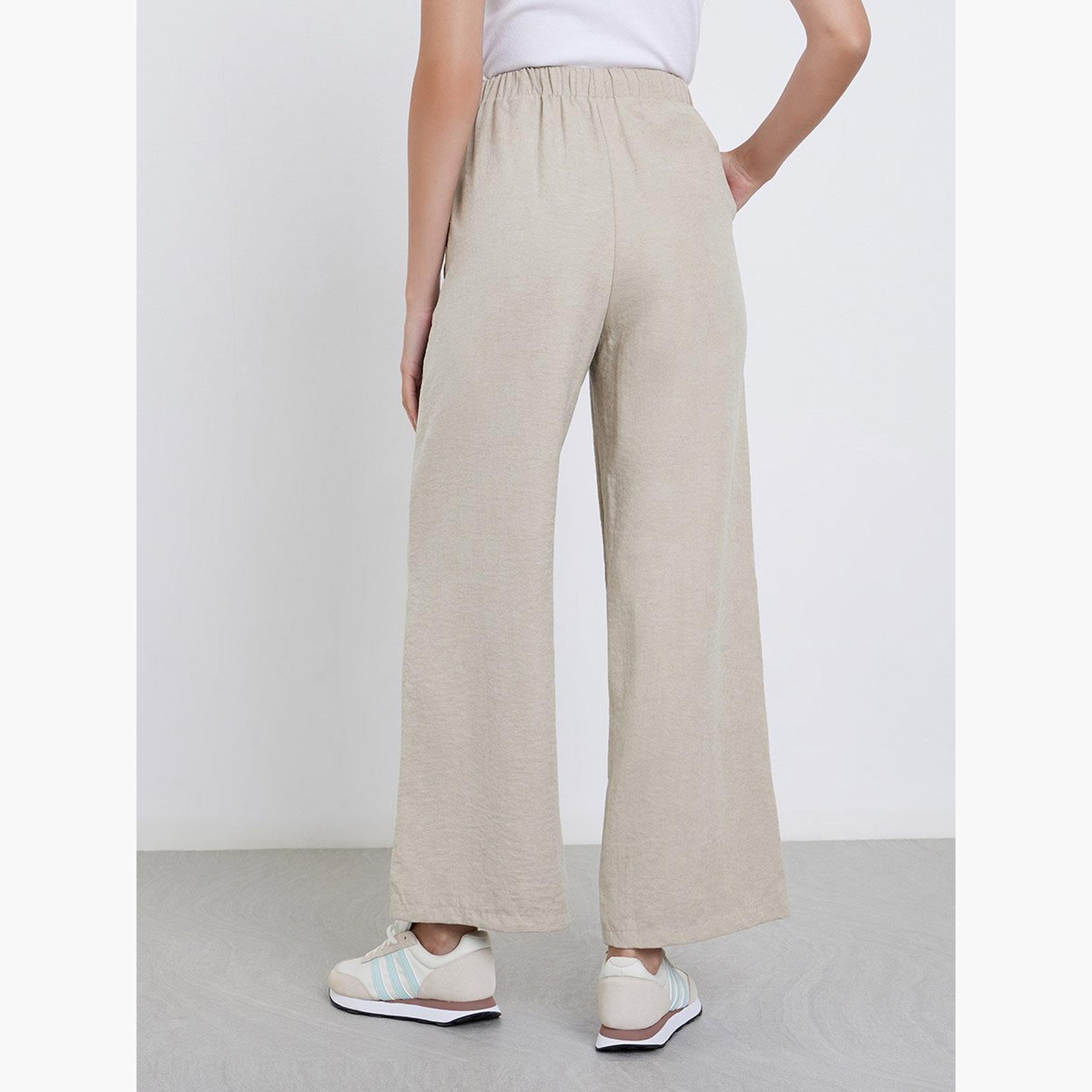 Styli Suede Wide Leg Joggers with Drawstring-women-clothing-bottoms-joggers-image-4