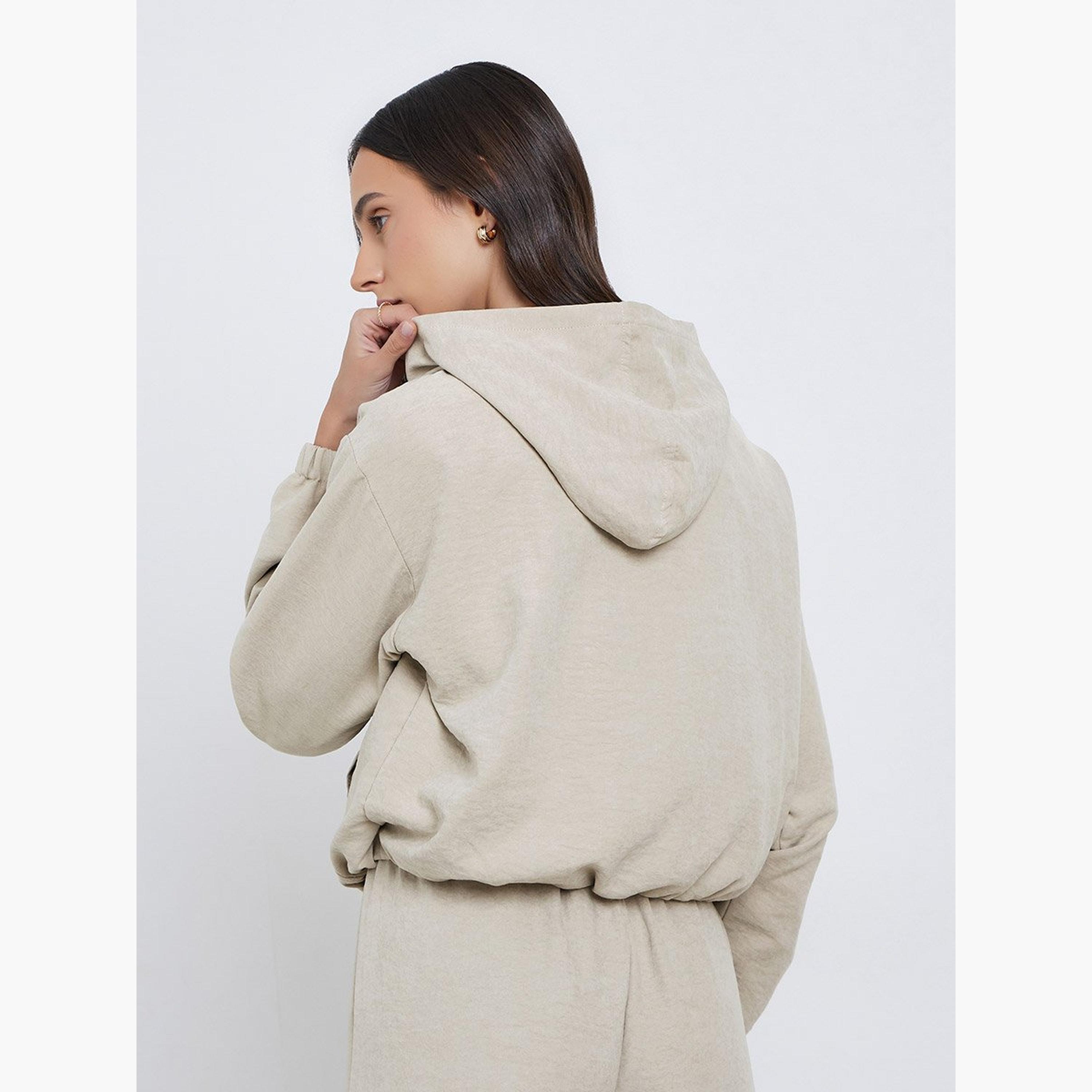Styli Suede Zipped Bomber Jacket-women-winterwear-coatsandjackets-jackets-image-5